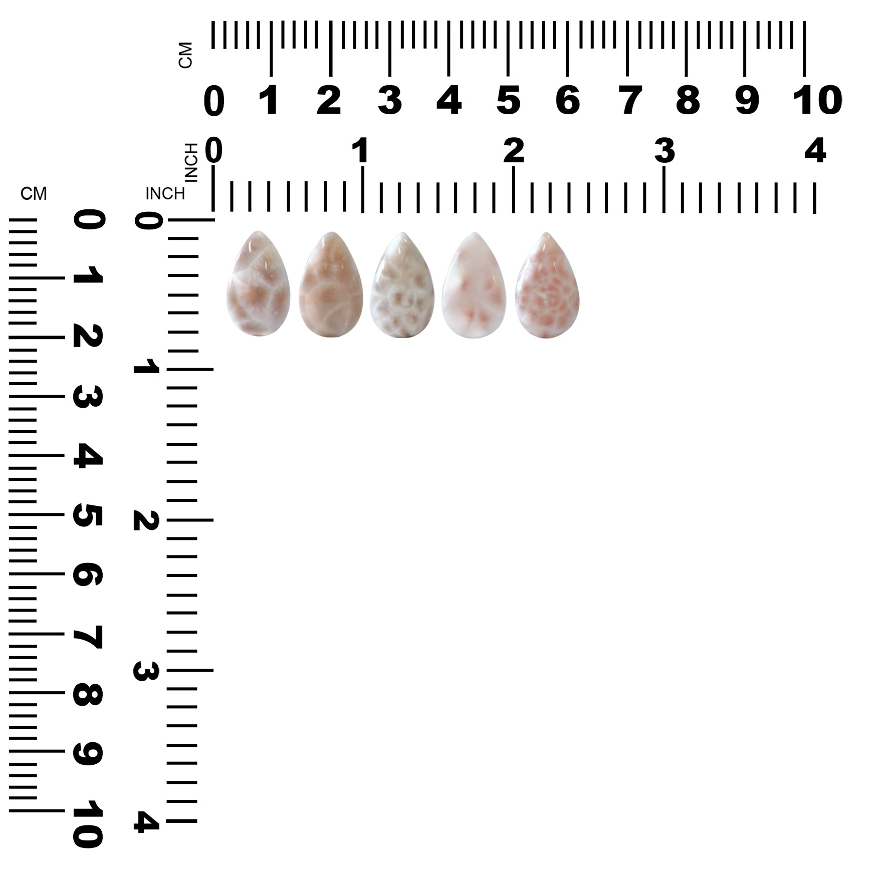 Starborn Pink Natrolite Pear Cabochon - 1 Piece