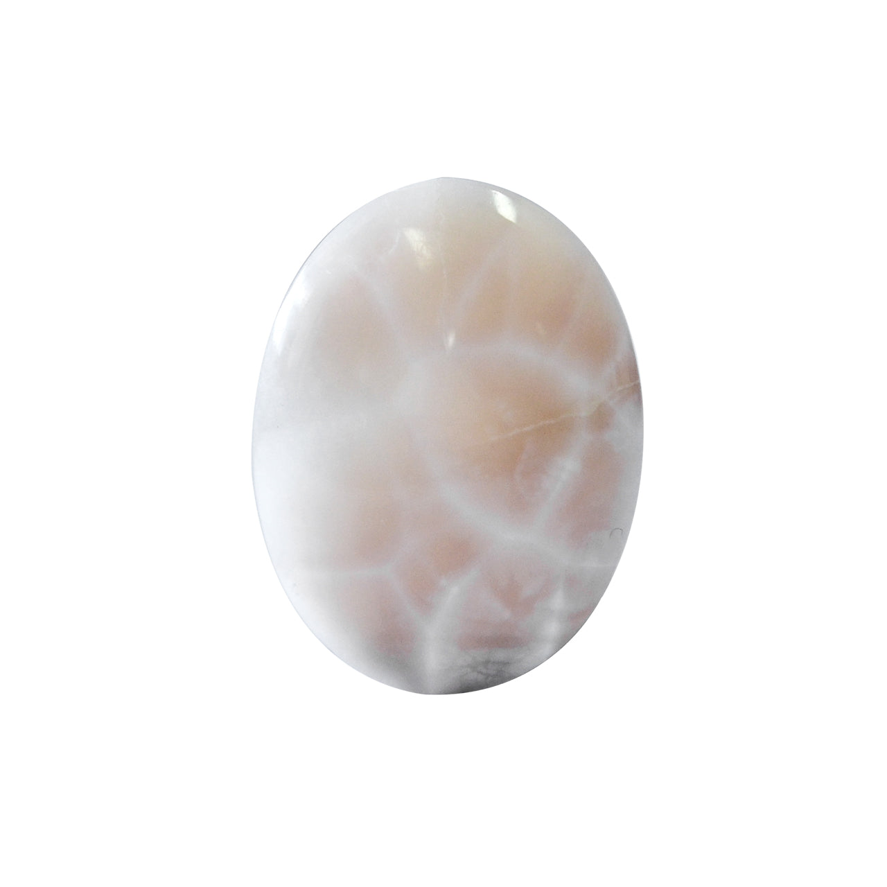 Starborn Pink Natrolite Oval Cabochon - 1 Piece