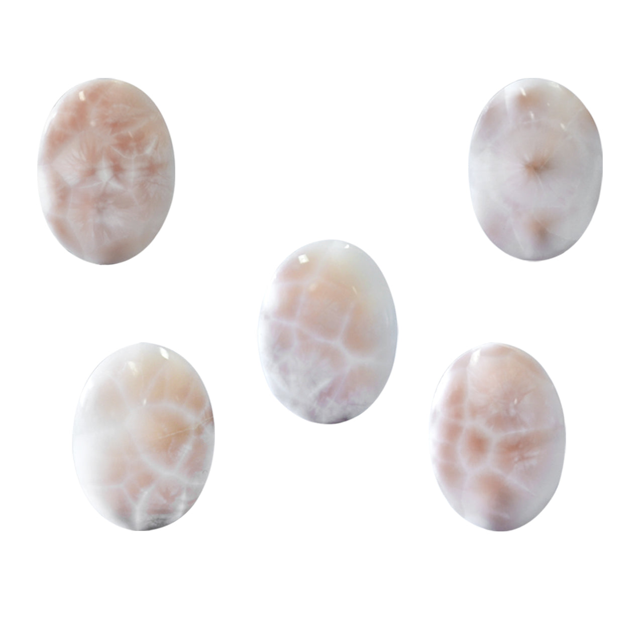 Starborn Pink Natrolite Oval Cabochon - 1 Piece