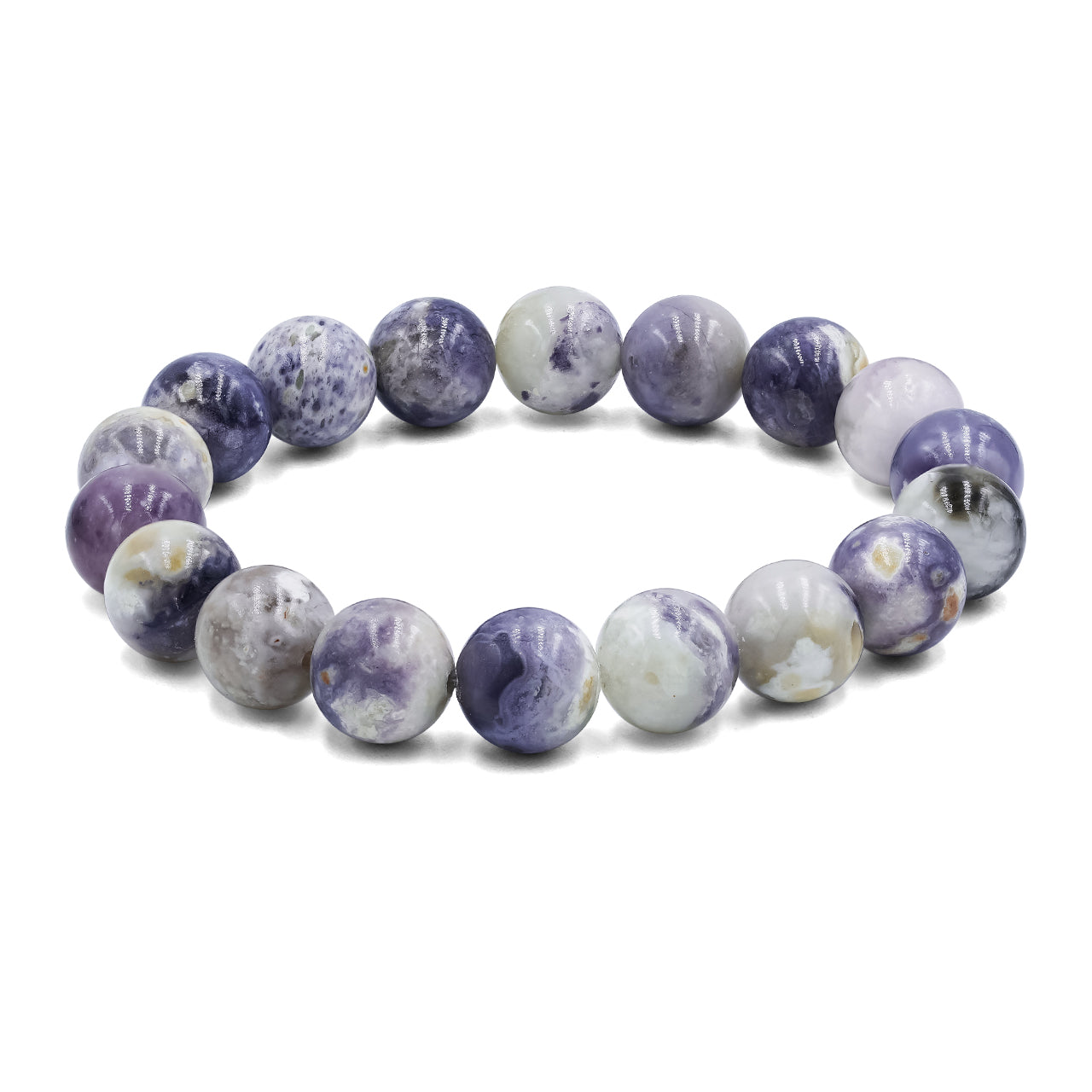 Starborn Purple Opal Elastic Beaded Bracelet