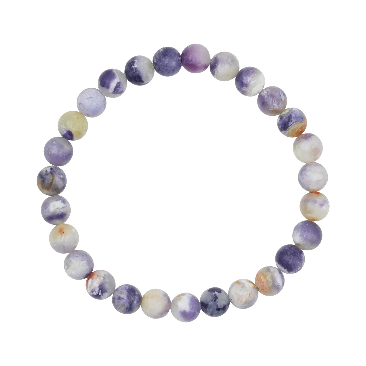 Starborn Purple Opal Elastic Beaded Bracelet