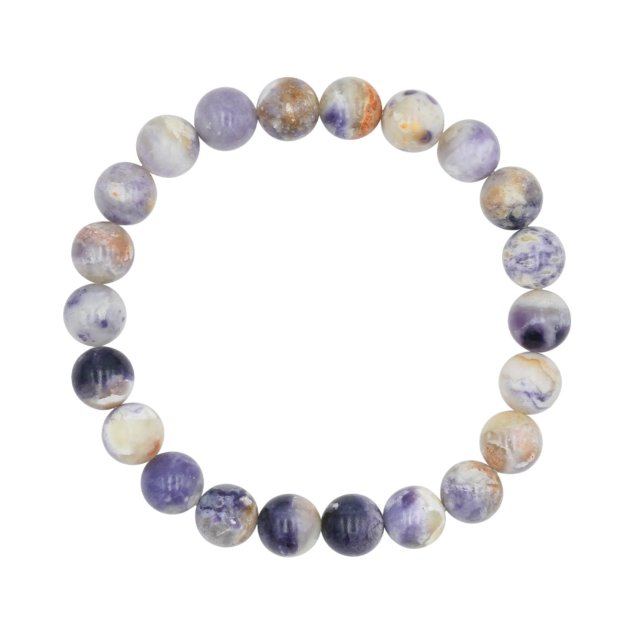 Starborn Purple Opal Elastic Beaded Bracelet