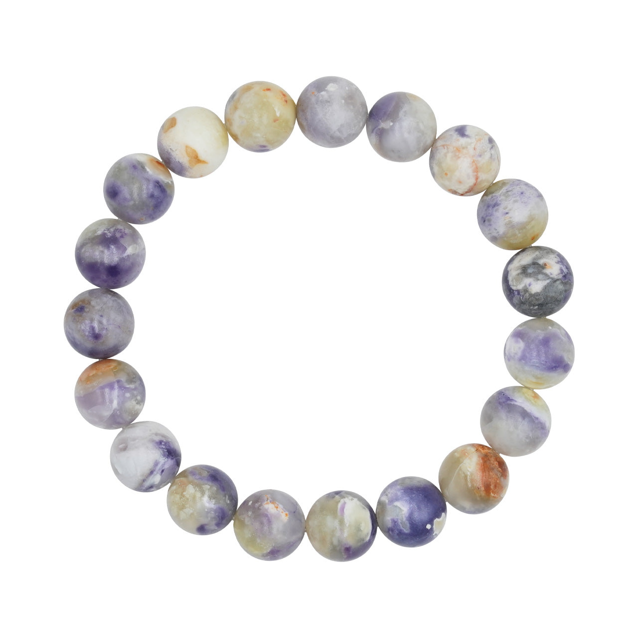 Starborn Purple Opal Elastic Beaded Bracelet