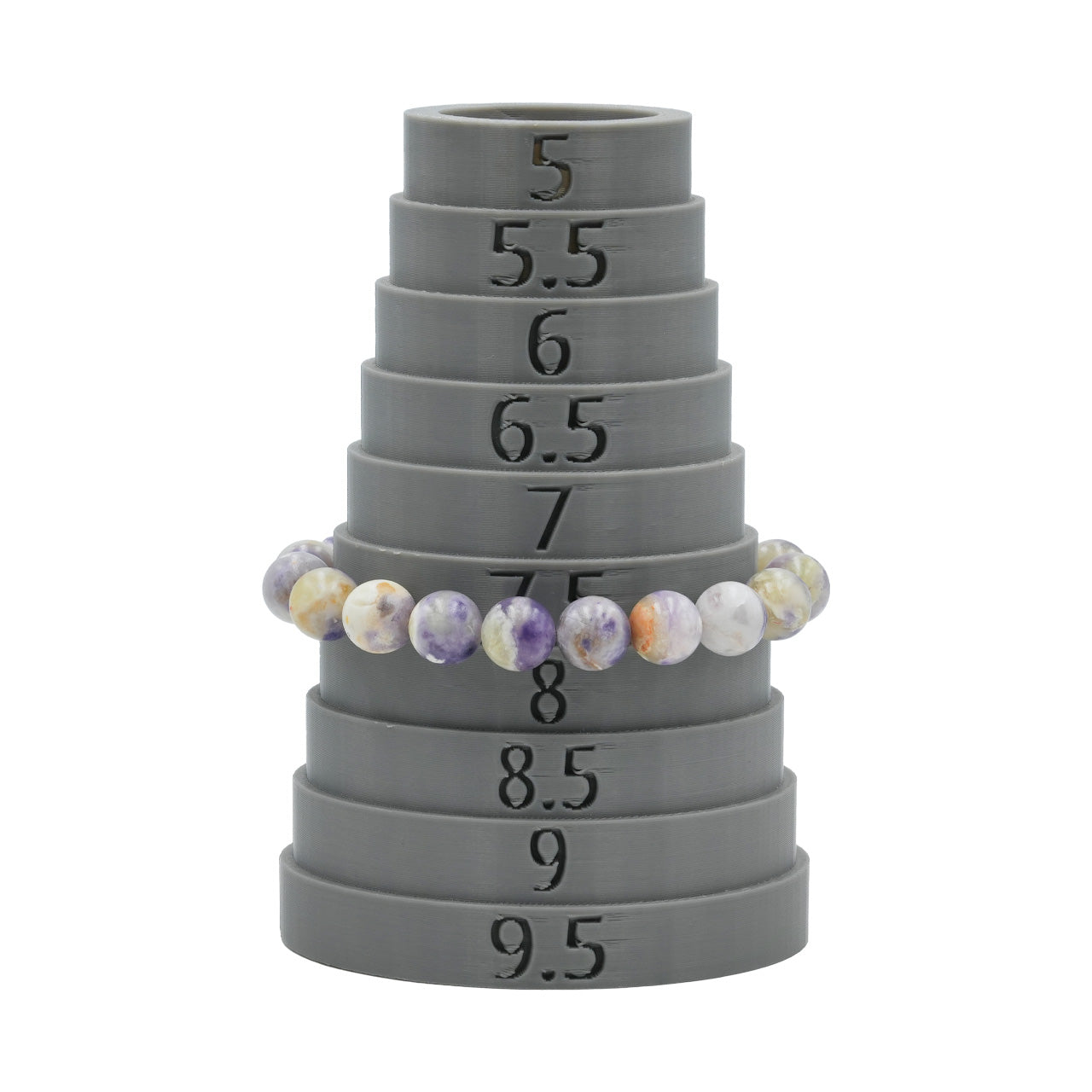 Starborn Purple Opal Elastic Beaded Bracelet