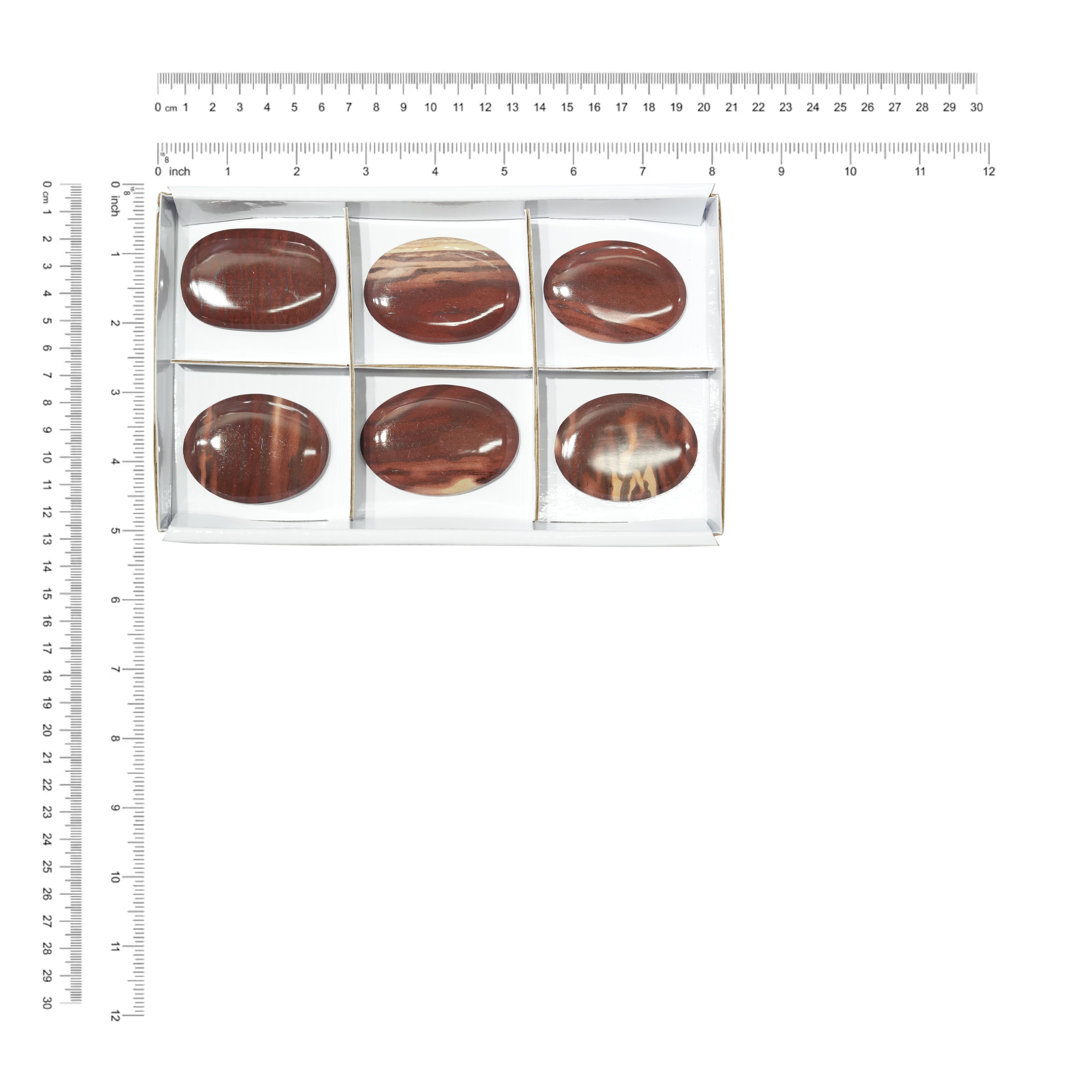 Starborn Print Stone Oval Palm Stone Flat 140g - 6 pcs