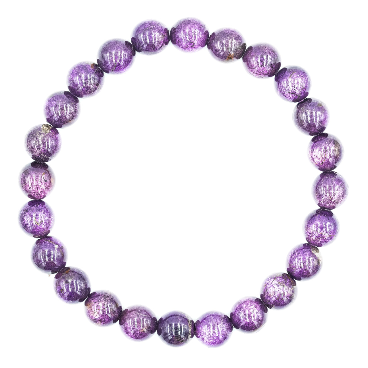 Starborn Purpurite Beaded Elastic Bracelet