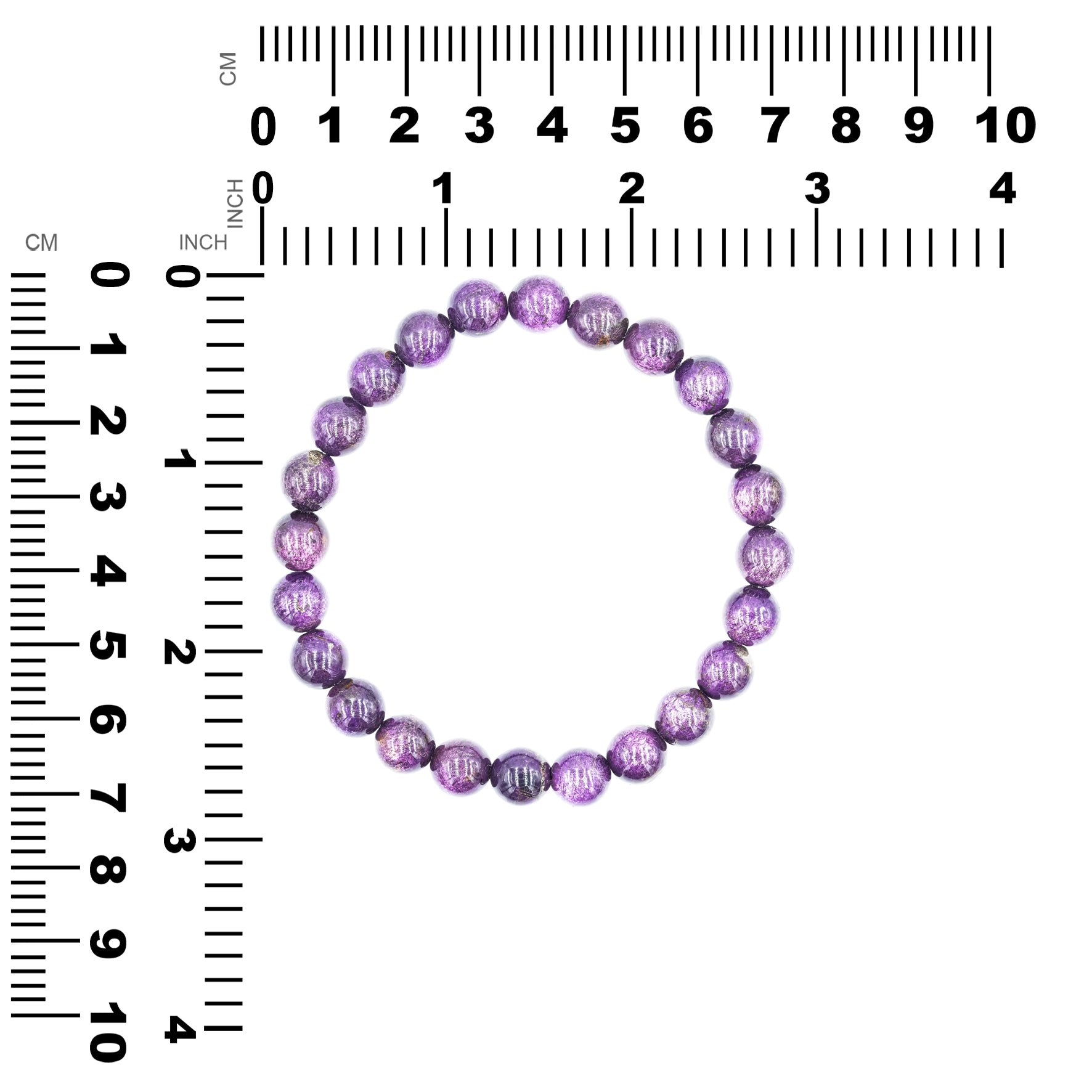 Starborn Purpurite Beaded Elastic Bracelet