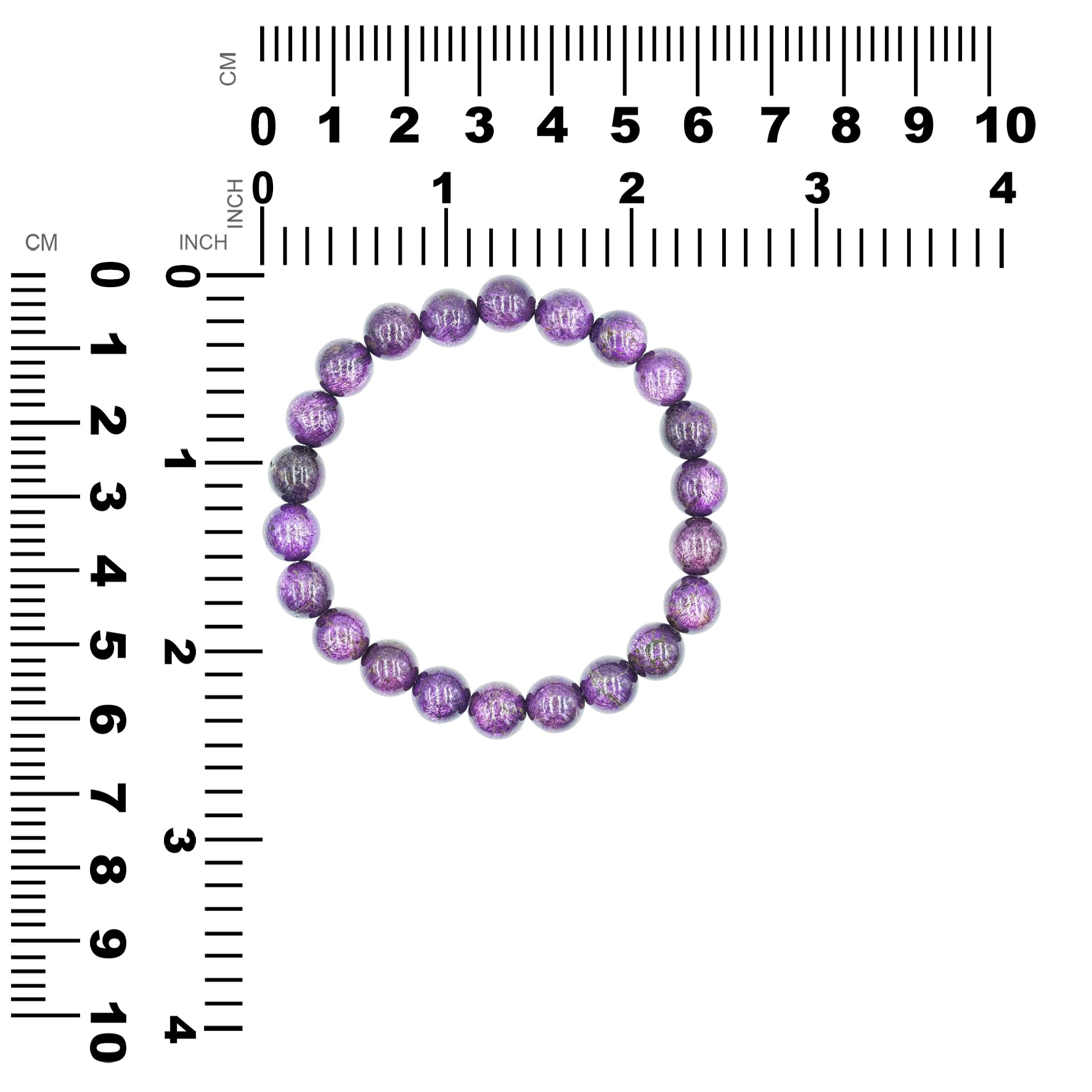 Starborn Purpurite Beaded Elastic Bracelet