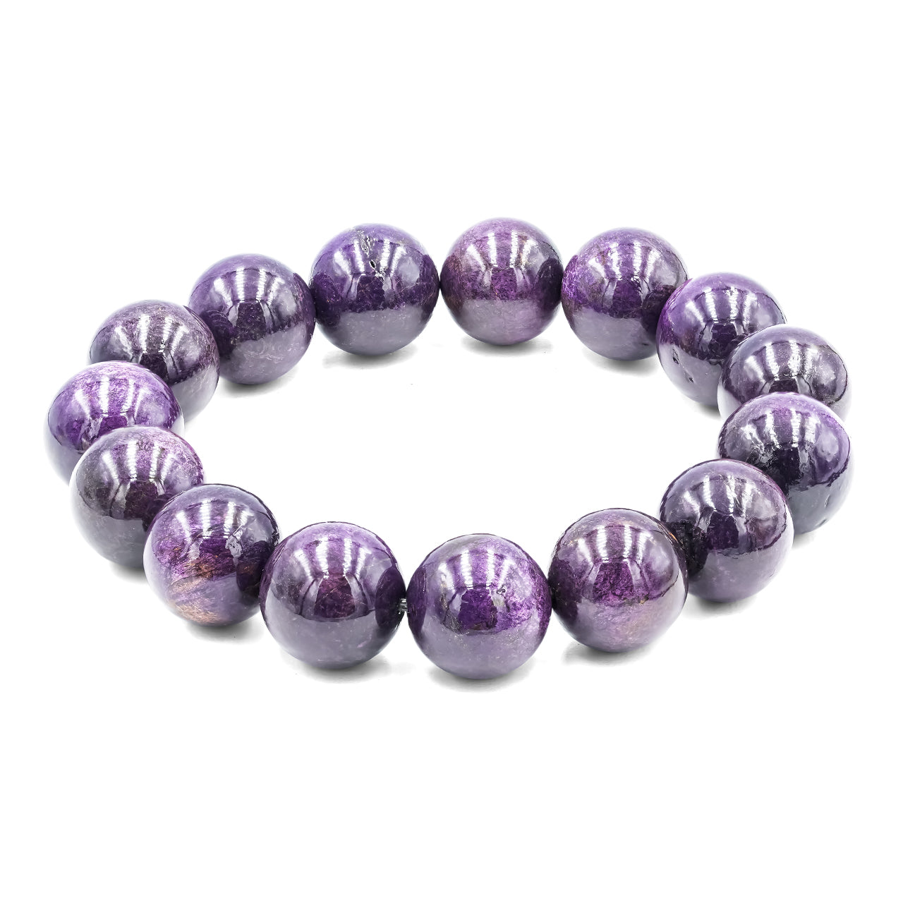 Starborn Purpurite Beaded Elastic Bracelet