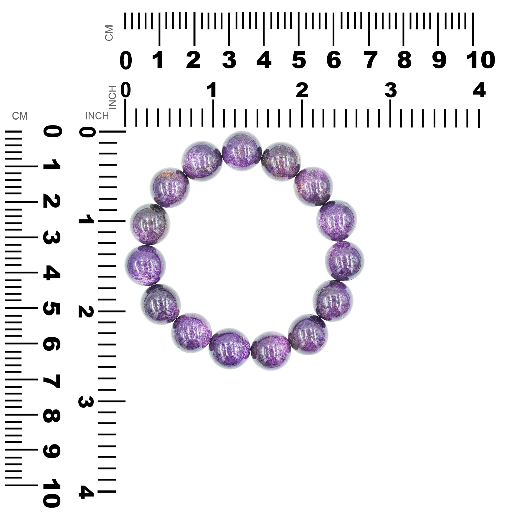 Starborn Purpurite Beaded Elastic Bracelet