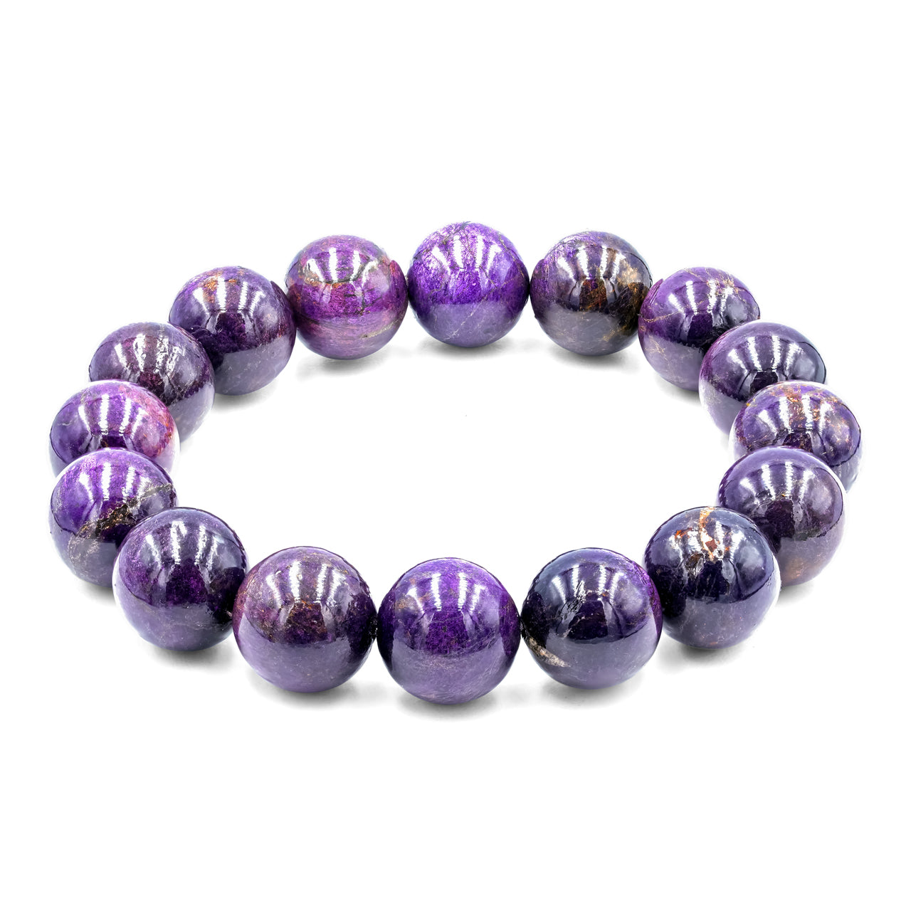 Starborn Purpurite Beaded Elastic Bracelet