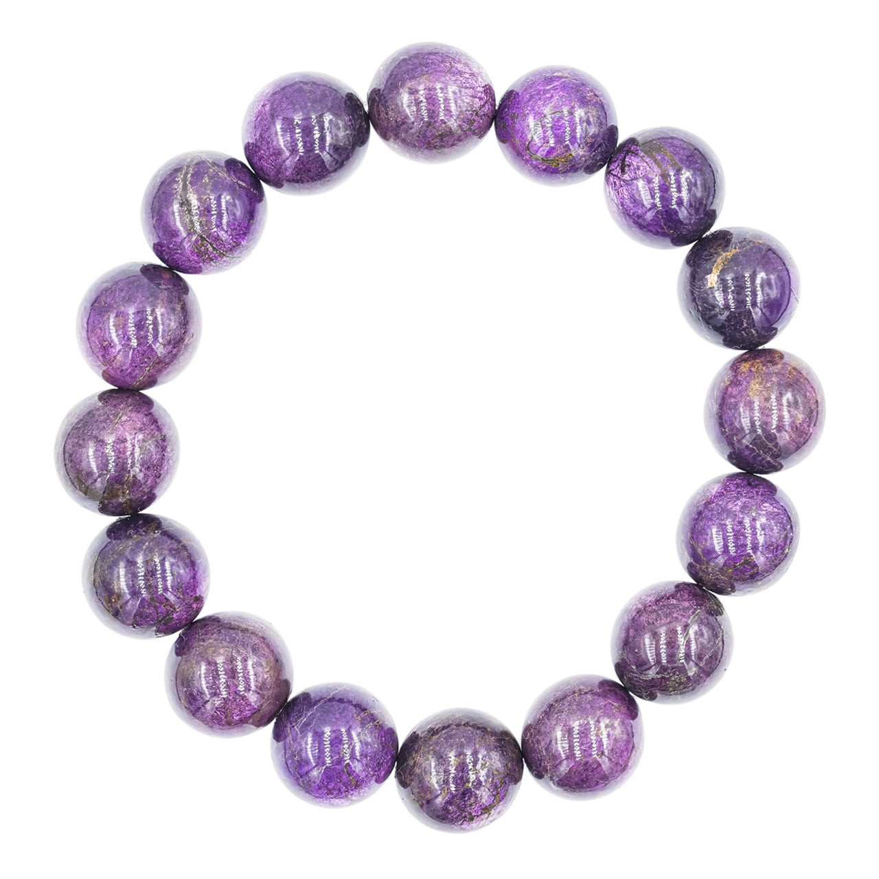 Starborn Purpurite Beaded Elastic Bracelet