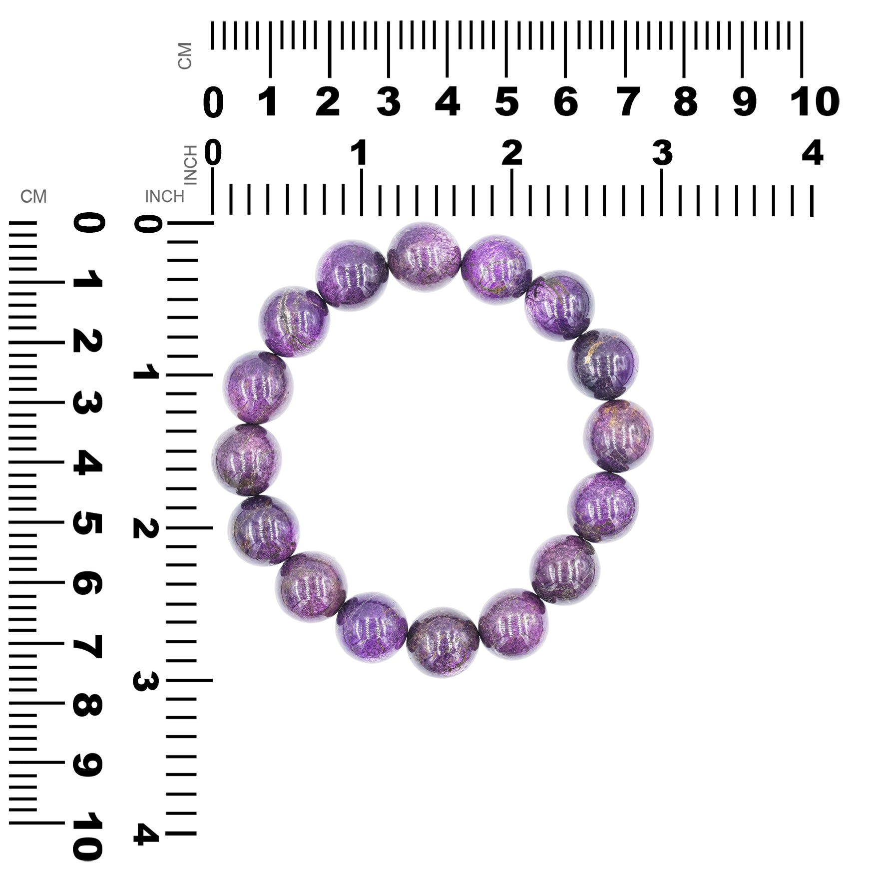 Starborn Purpurite Beaded Elastic Bracelet