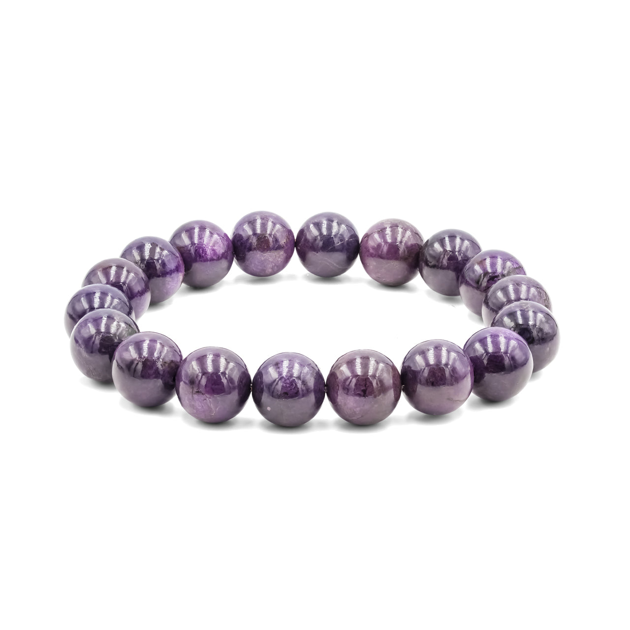 Starborn Purpurite Beaded Elastic Bracelet