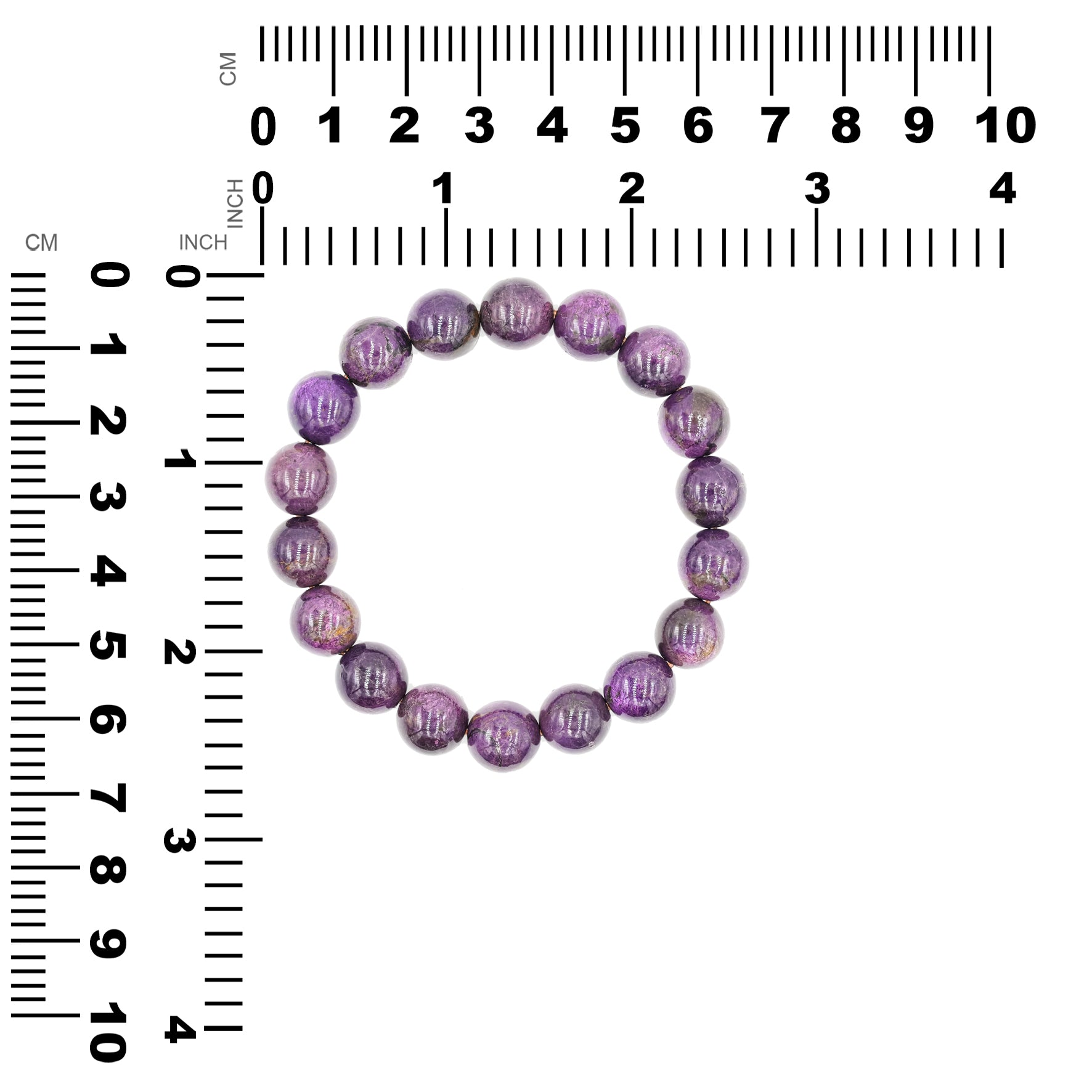 Starborn Purpurite Beaded Elastic Bracelet