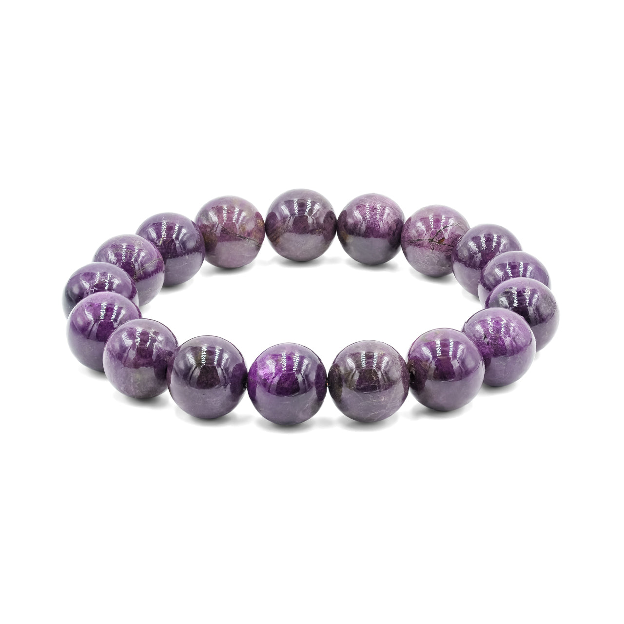 Starborn Purpurite Beaded Elastic Bracelet