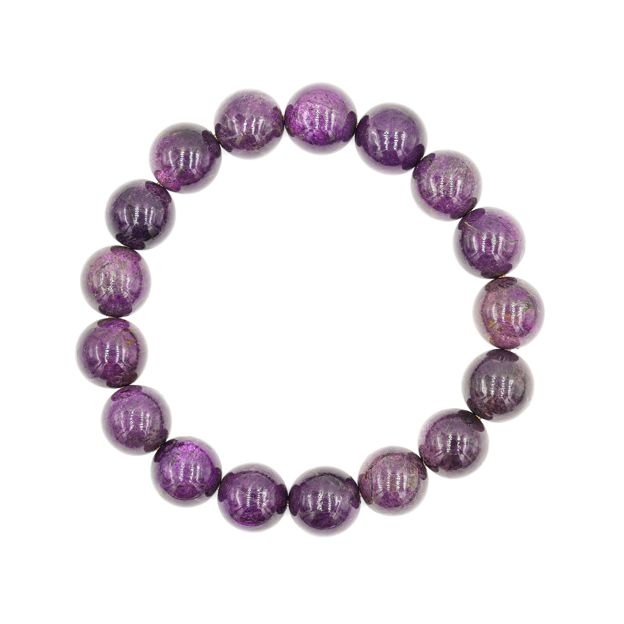 Starborn Purpurite Beaded Elastic Bracelet