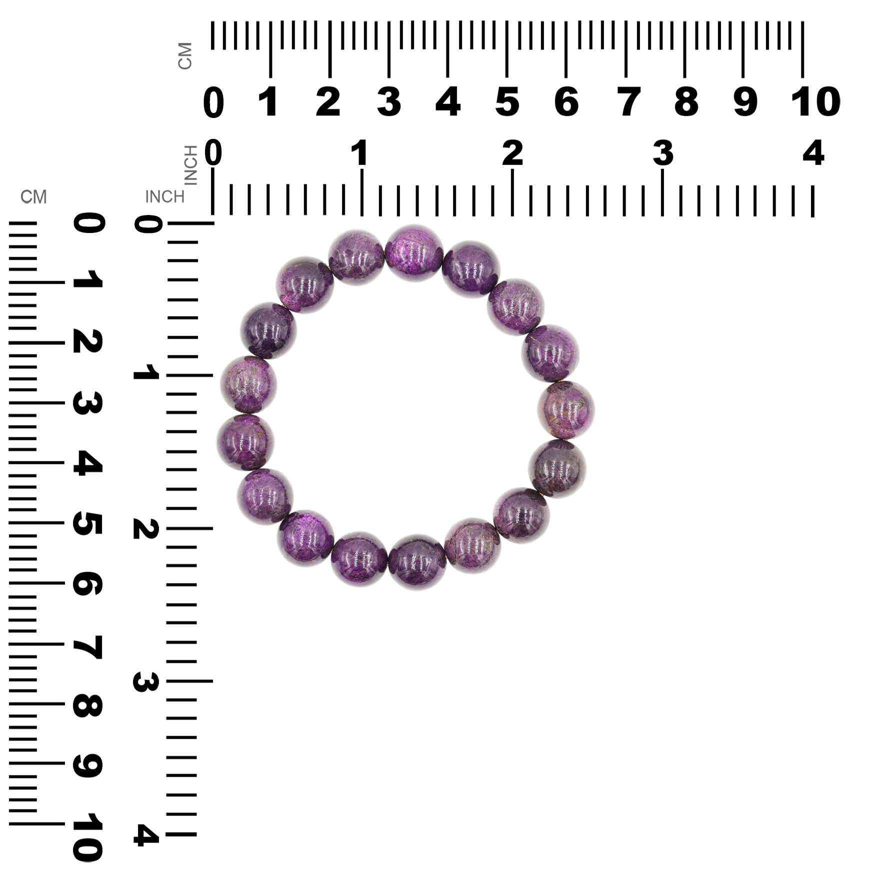 Starborn Purpurite Beaded Elastic Bracelet