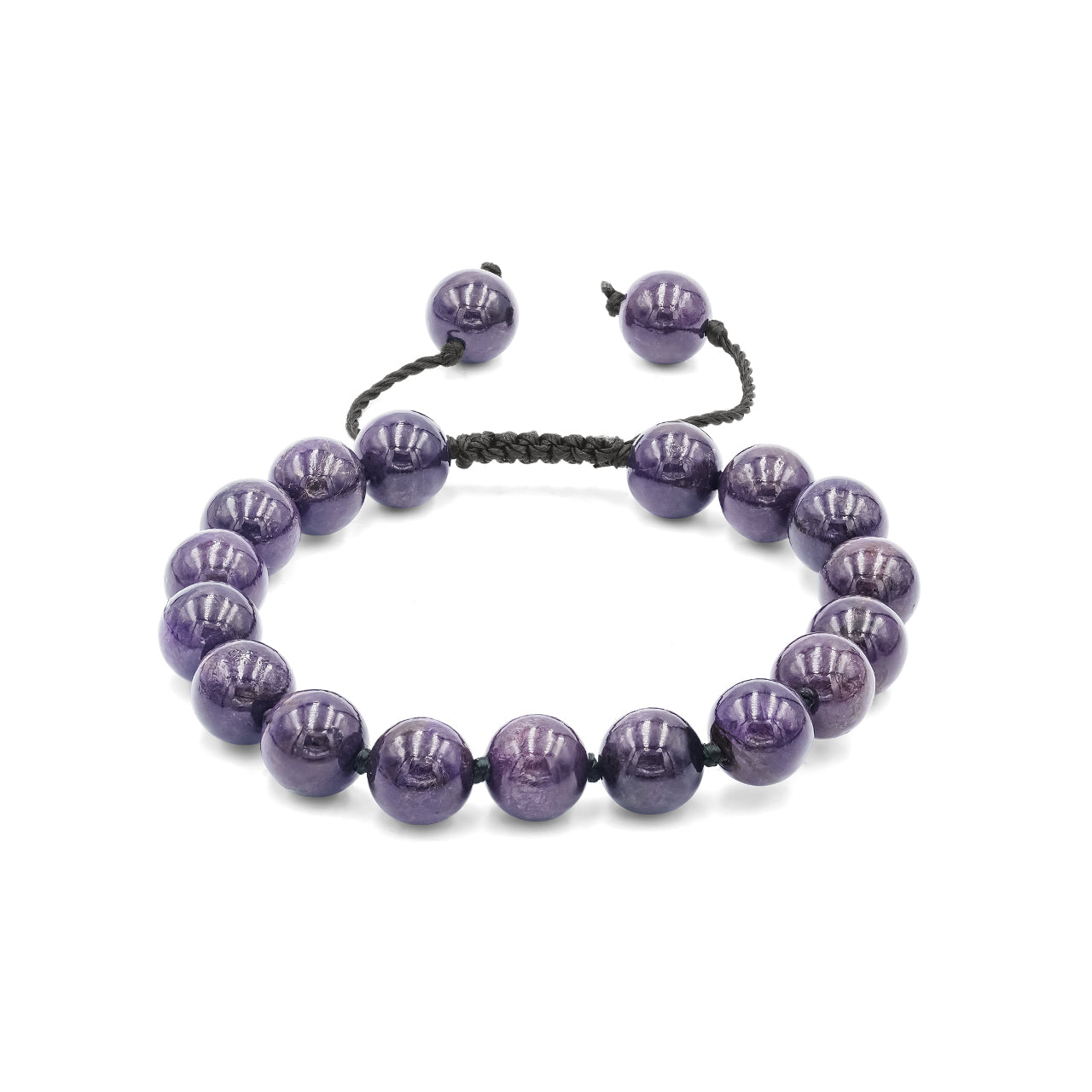 Purpurite Adjustable Bead Bracelet 8mm