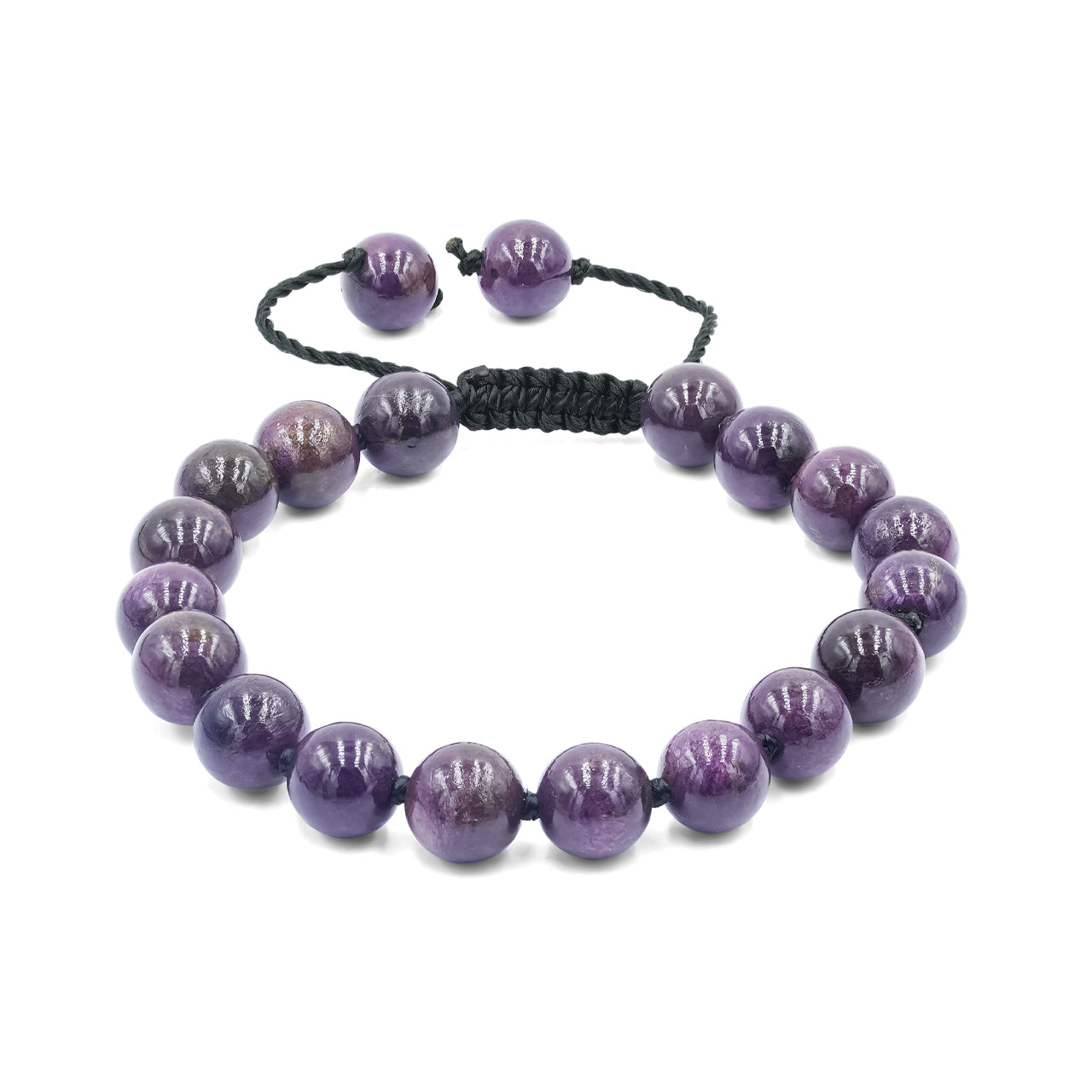 Purpurite Adjustable Bead Bracelet 8mm