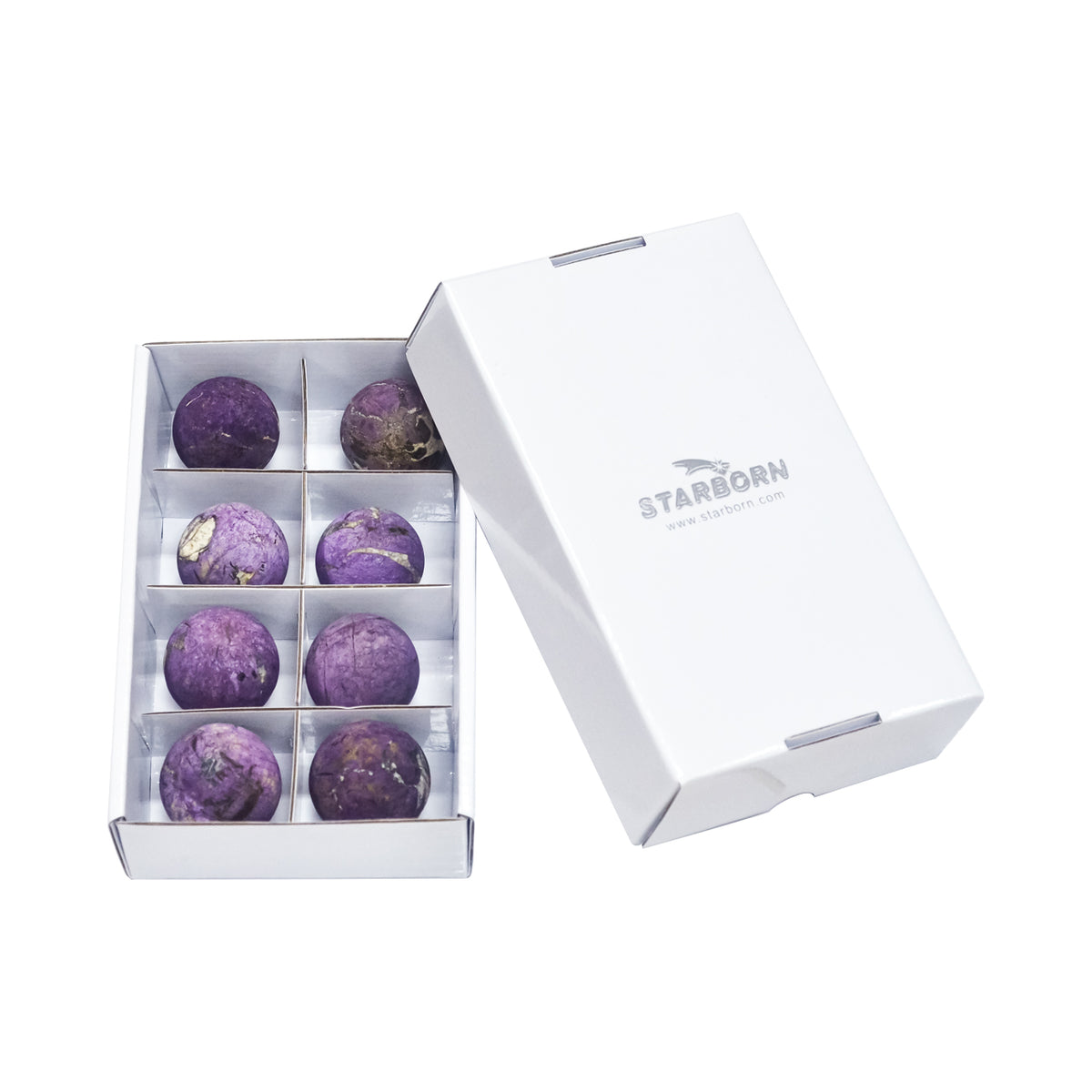 Purpurite Velvet Spheres 1000 grams - 8 pieces