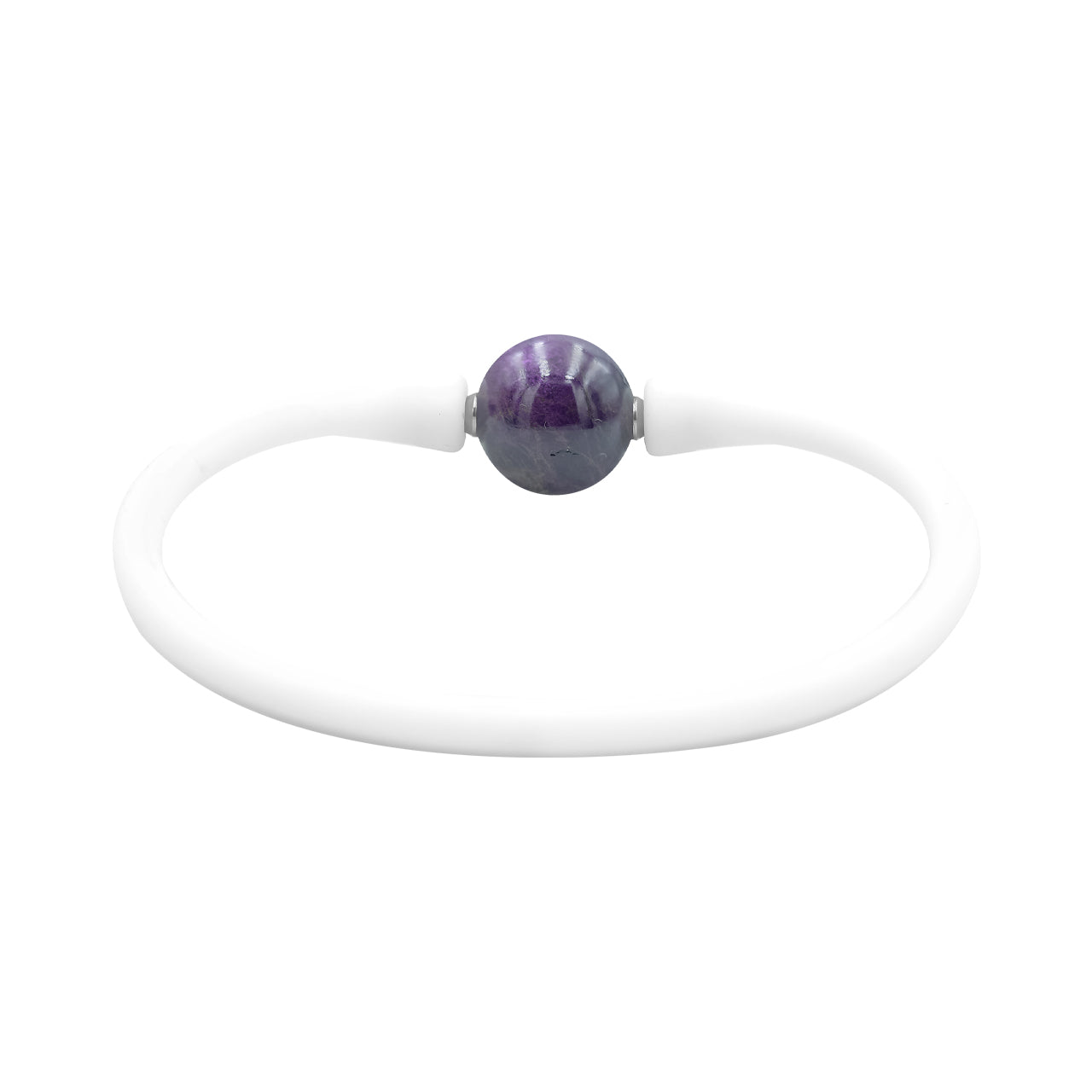 Esfera Purpurita Starborn 12 mm en Pulsera de Silicona