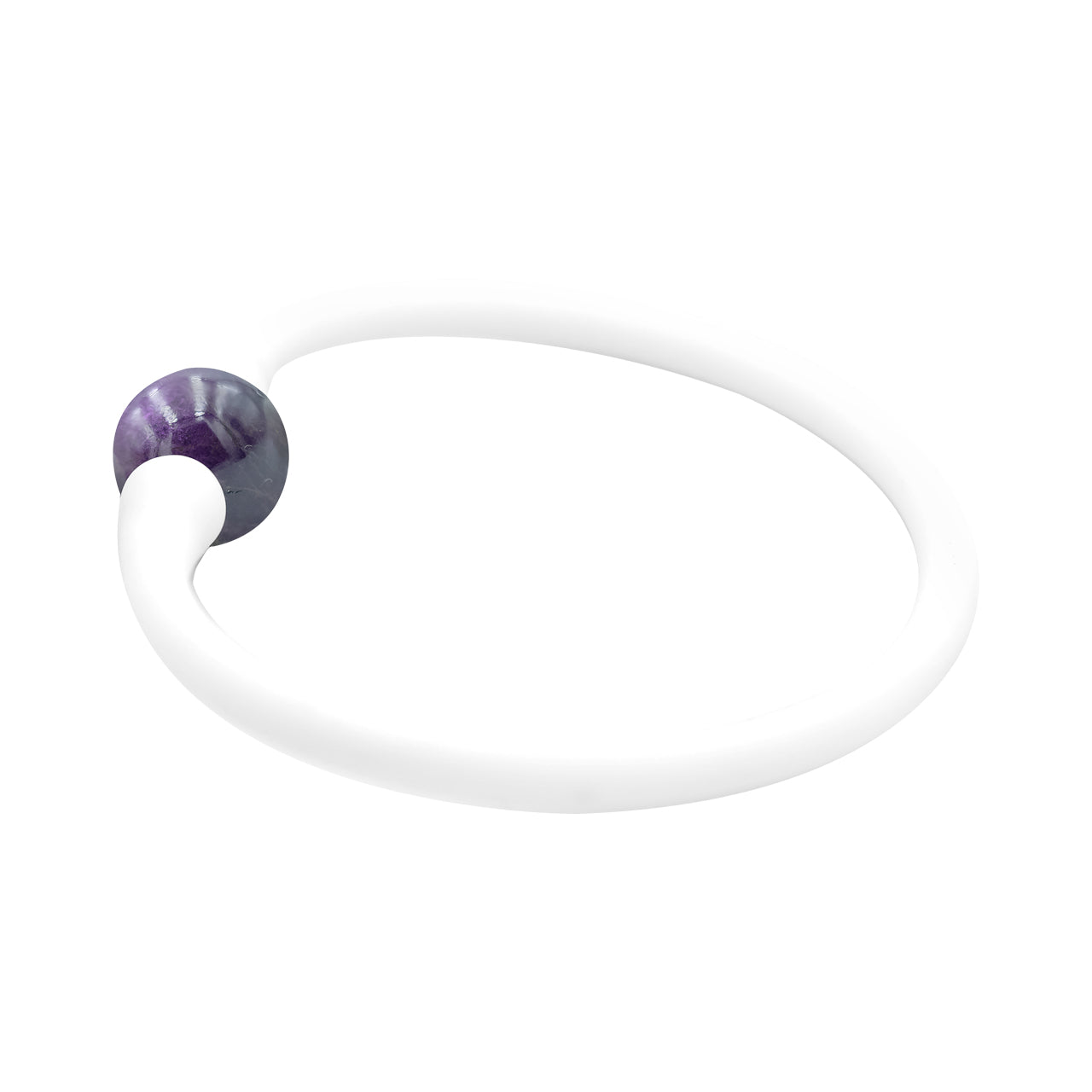 Esfera Purpurita Starborn 12 mm en Pulsera de Silicona