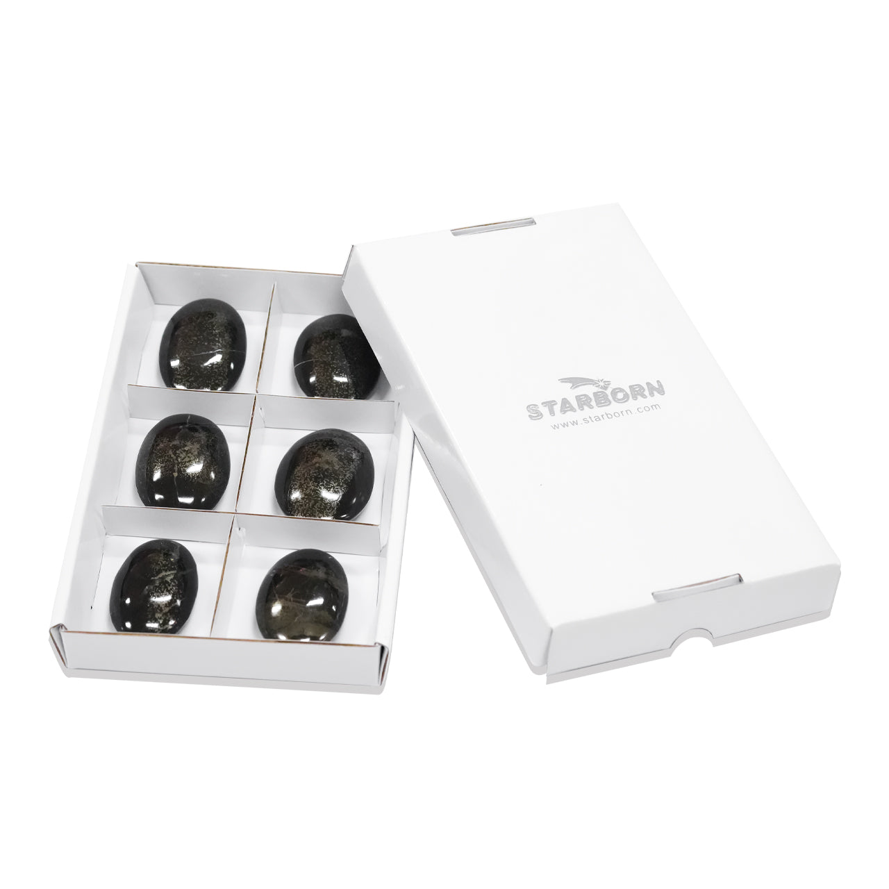 Starborn Schiefer Pyrite Palm Stones 6 Pieces - 350 Grams