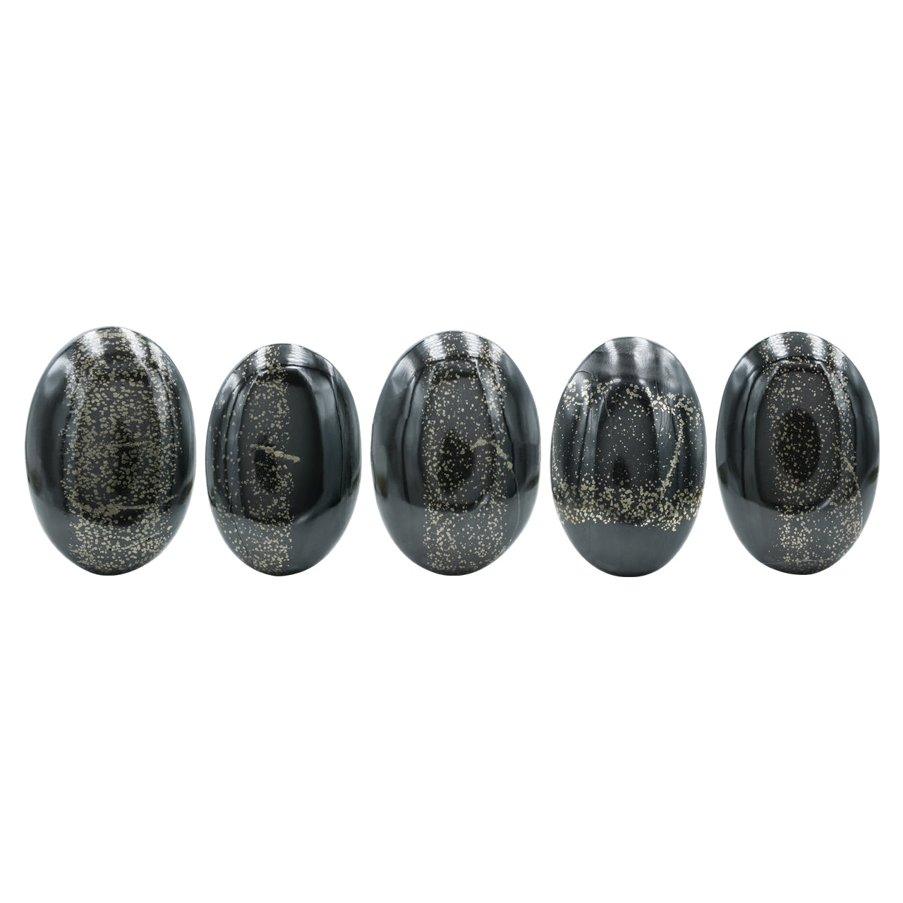 Starborn Pyrite Polished Oval Palm Stone - 1 Piece