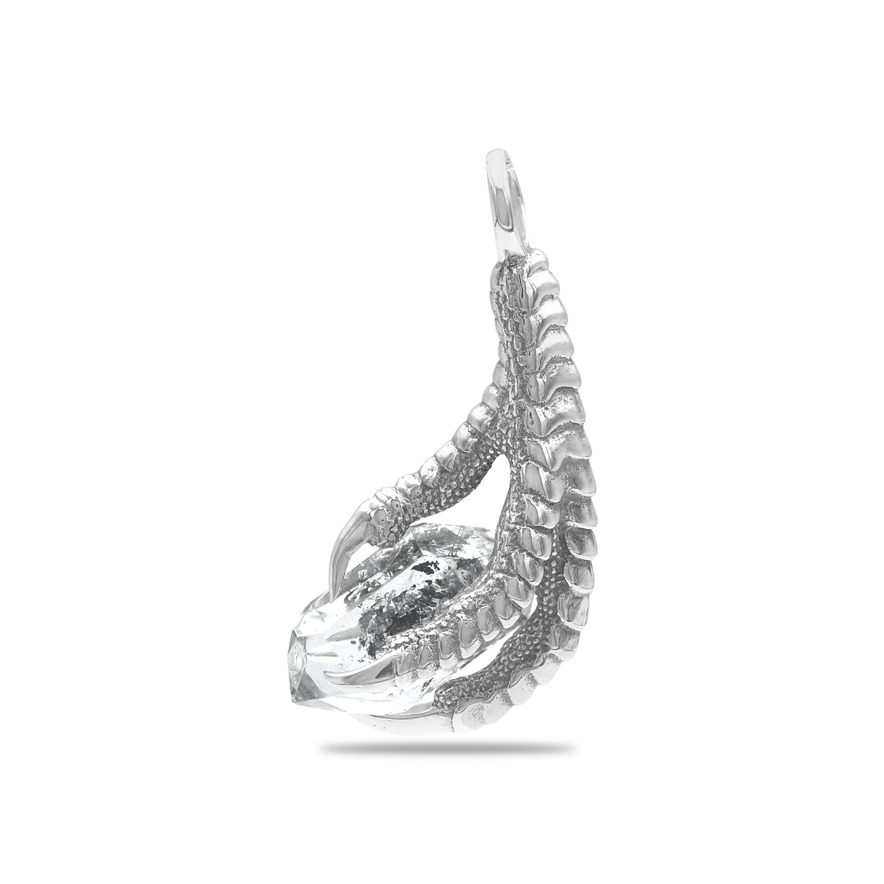 Starborn Gemstone Eagle Claw Pendant in Sterling Silver
