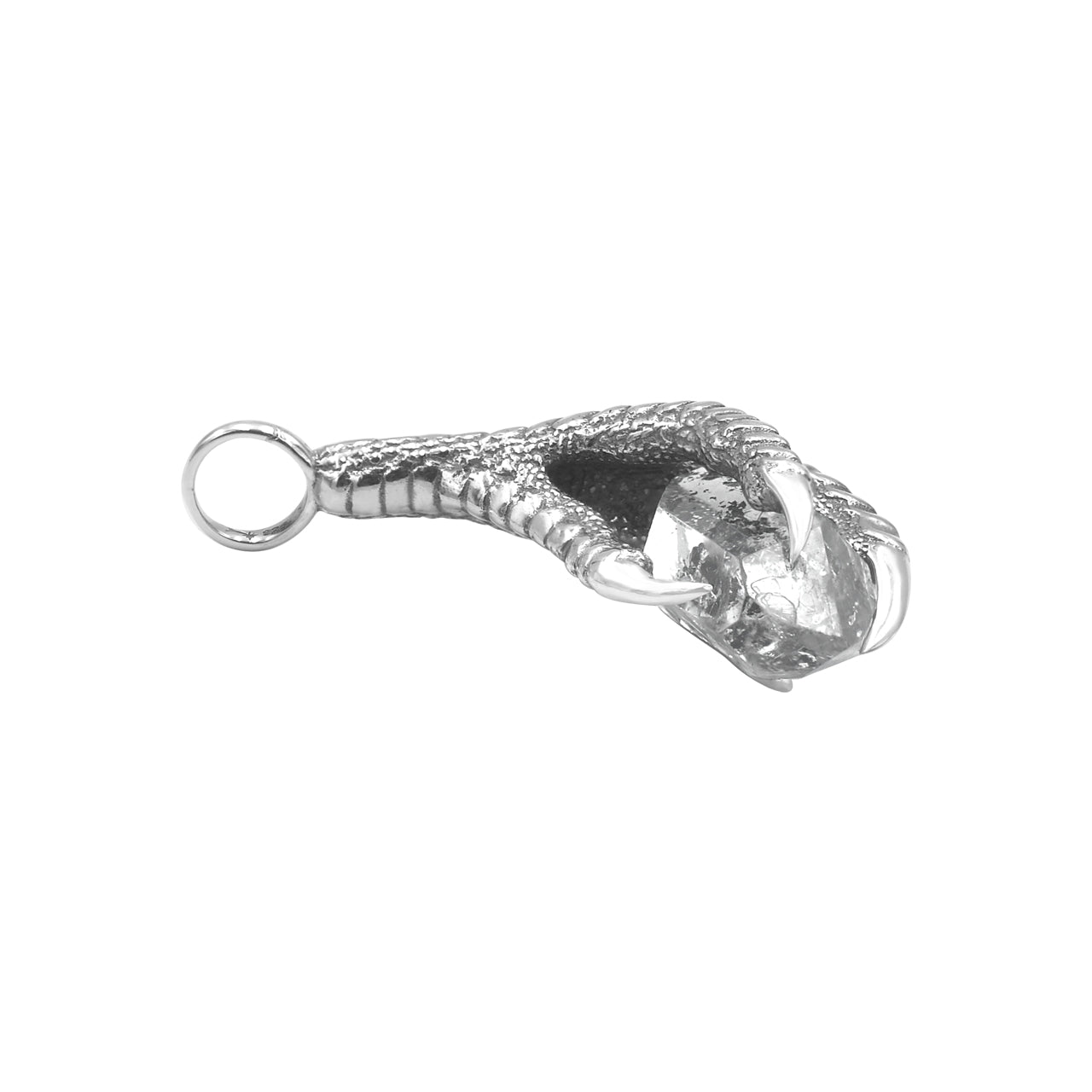 Starborn Gemstone Eagle Claw Pendant in Sterling Silver