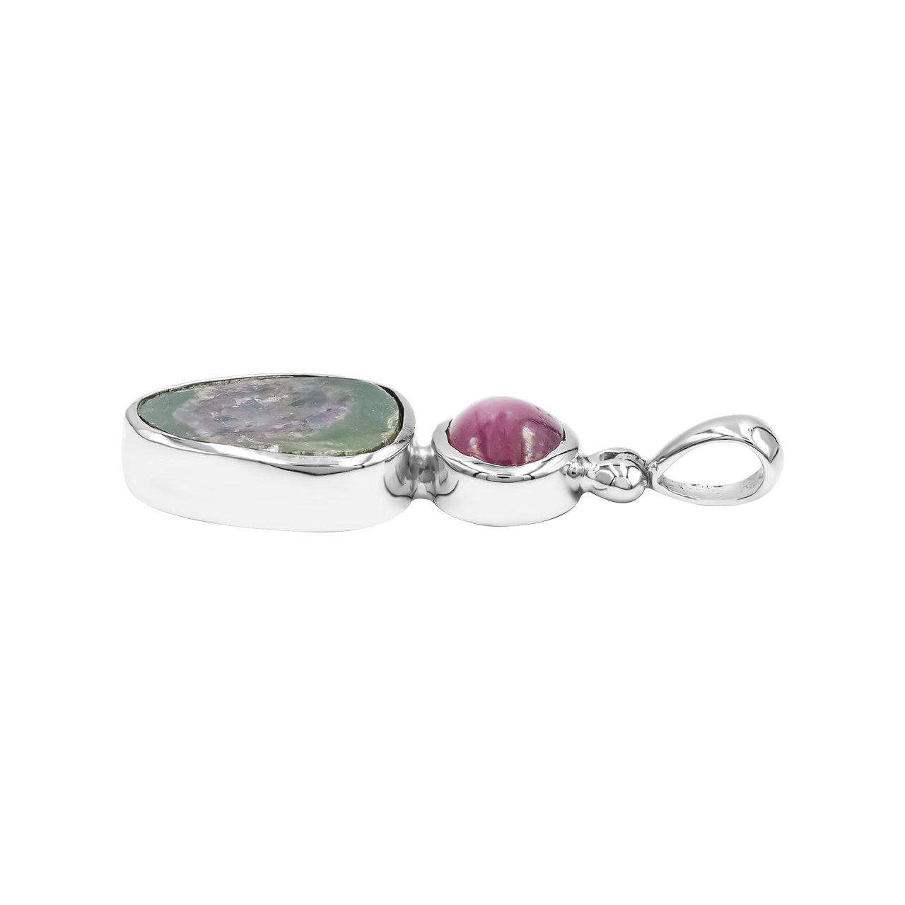 Starborn Multi-Stone Ruby Pendant in Sterling Silver