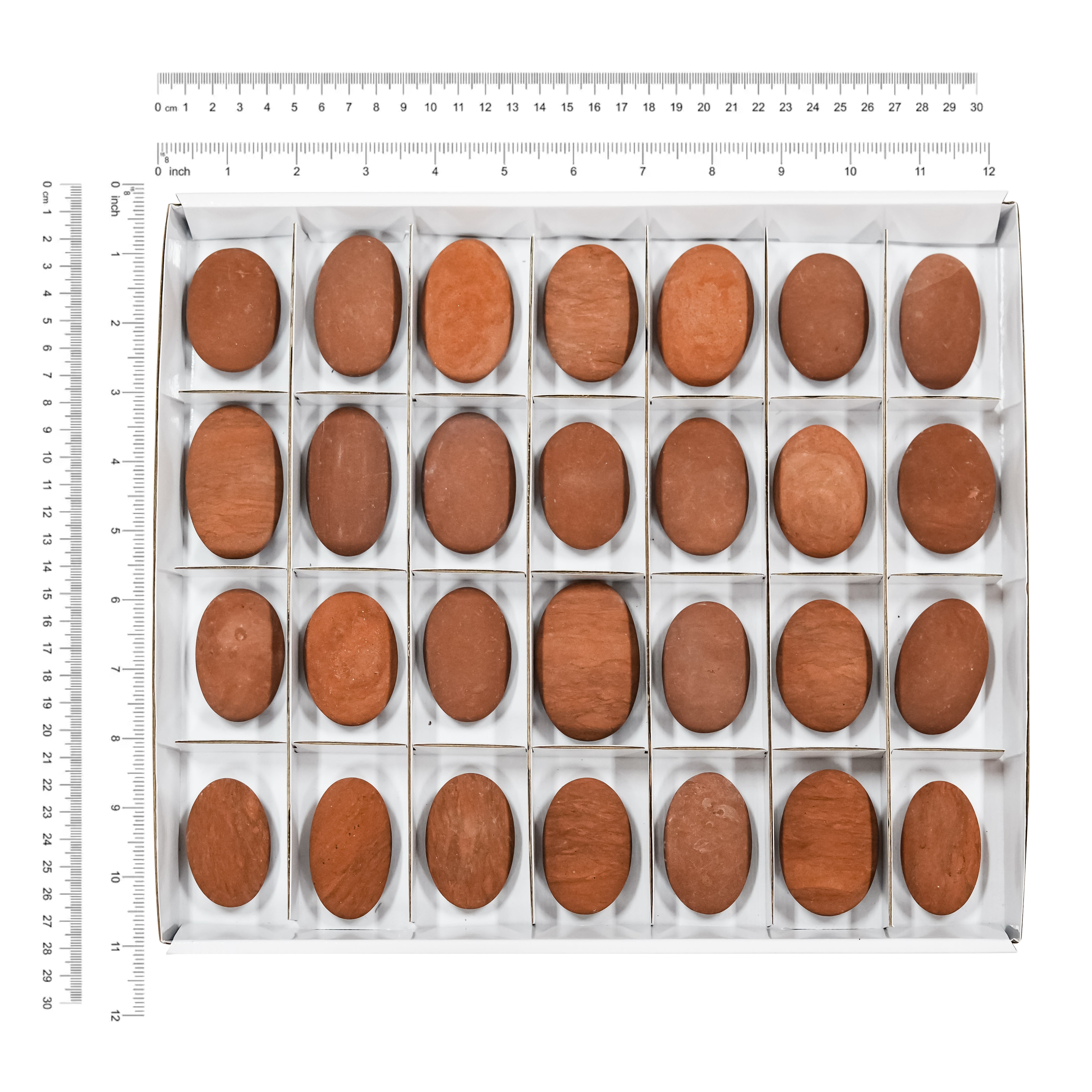 Starborn Sedona Vortex Red Rock Palm Stone 1500 gramos - 28 piezas