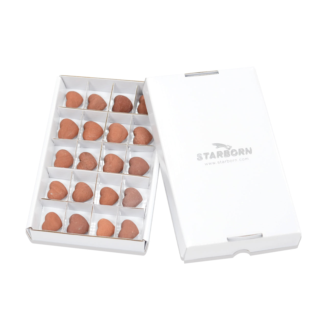 Sedona Vortex Red Rock Heart Stone 200 grams - 20 pieces