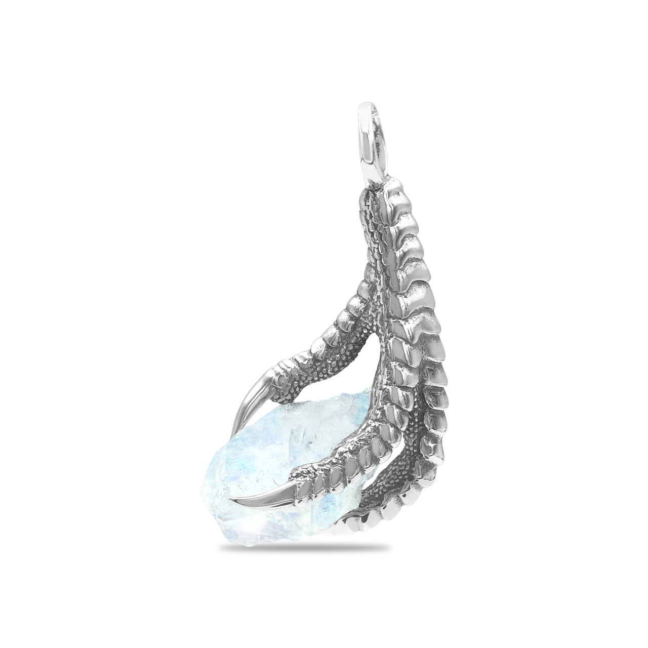 Starborn Gemstone Eagle Claw Pendant in Sterling Silver