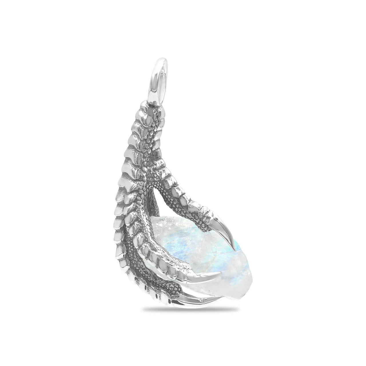Starborn Gemstone Eagle Claw Pendant in Sterling Silver
