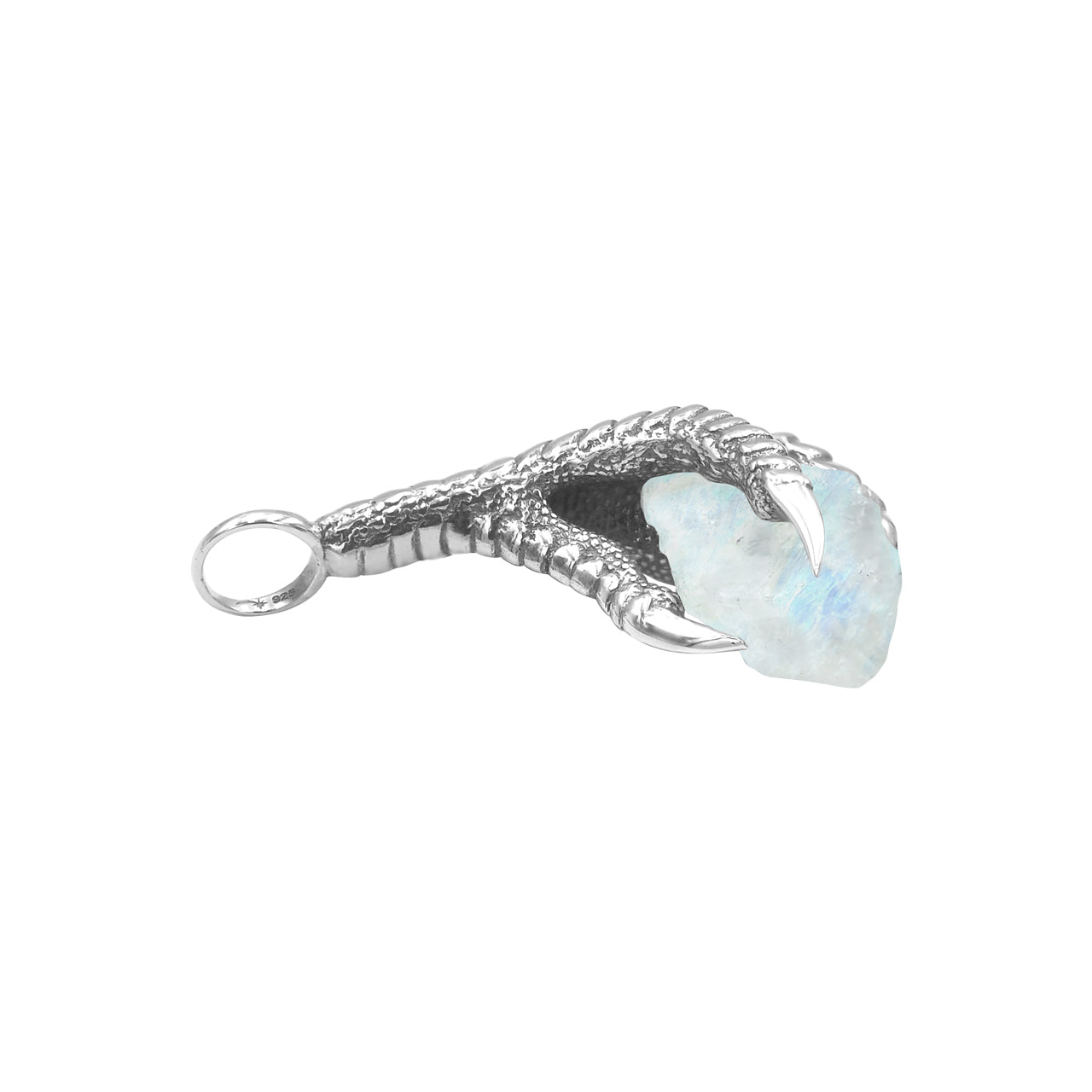 Starborn Gemstone Eagle Claw Pendant in Sterling Silver