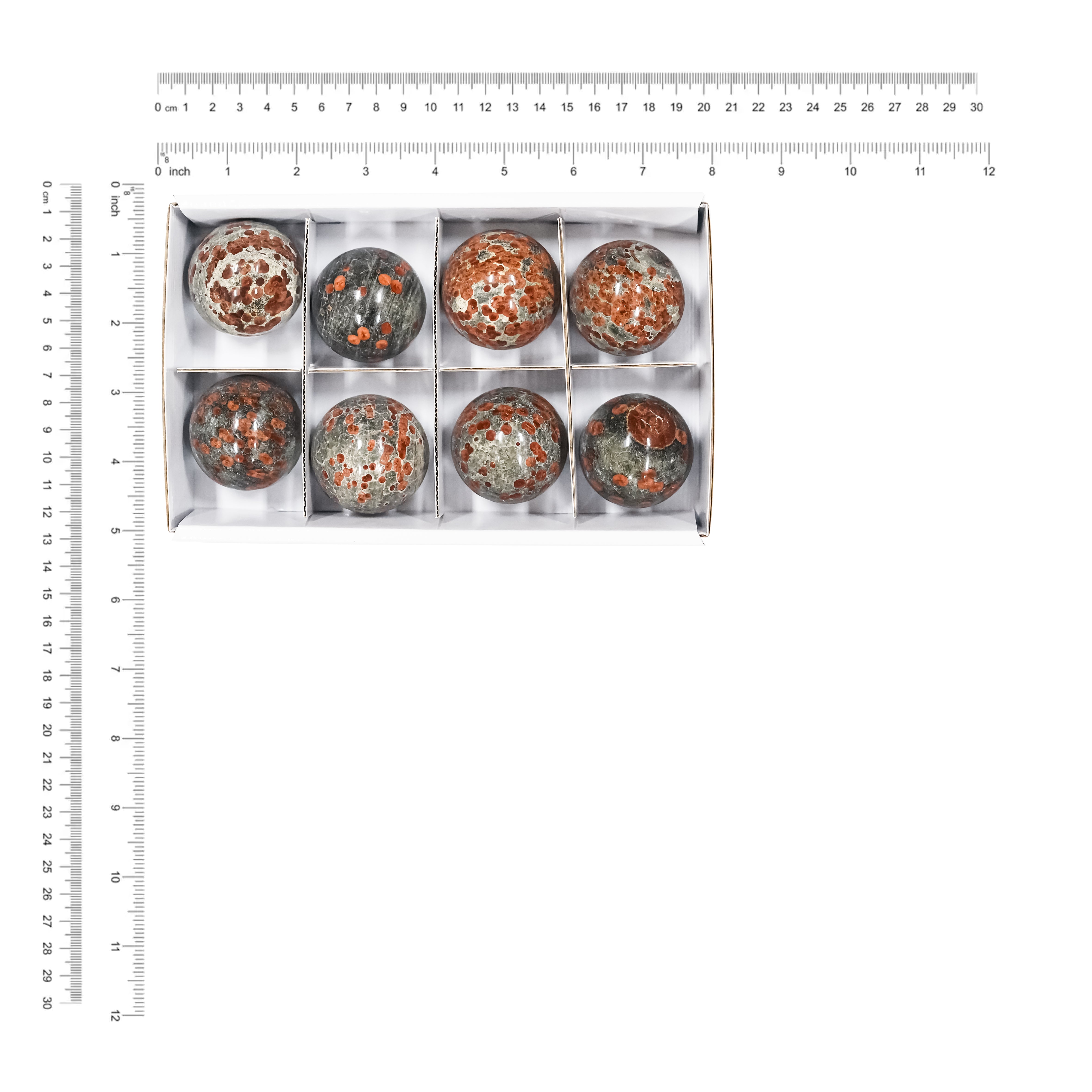 Esferas de Obsidiana Starborn Red Planet 900 gramos - 8 piezas