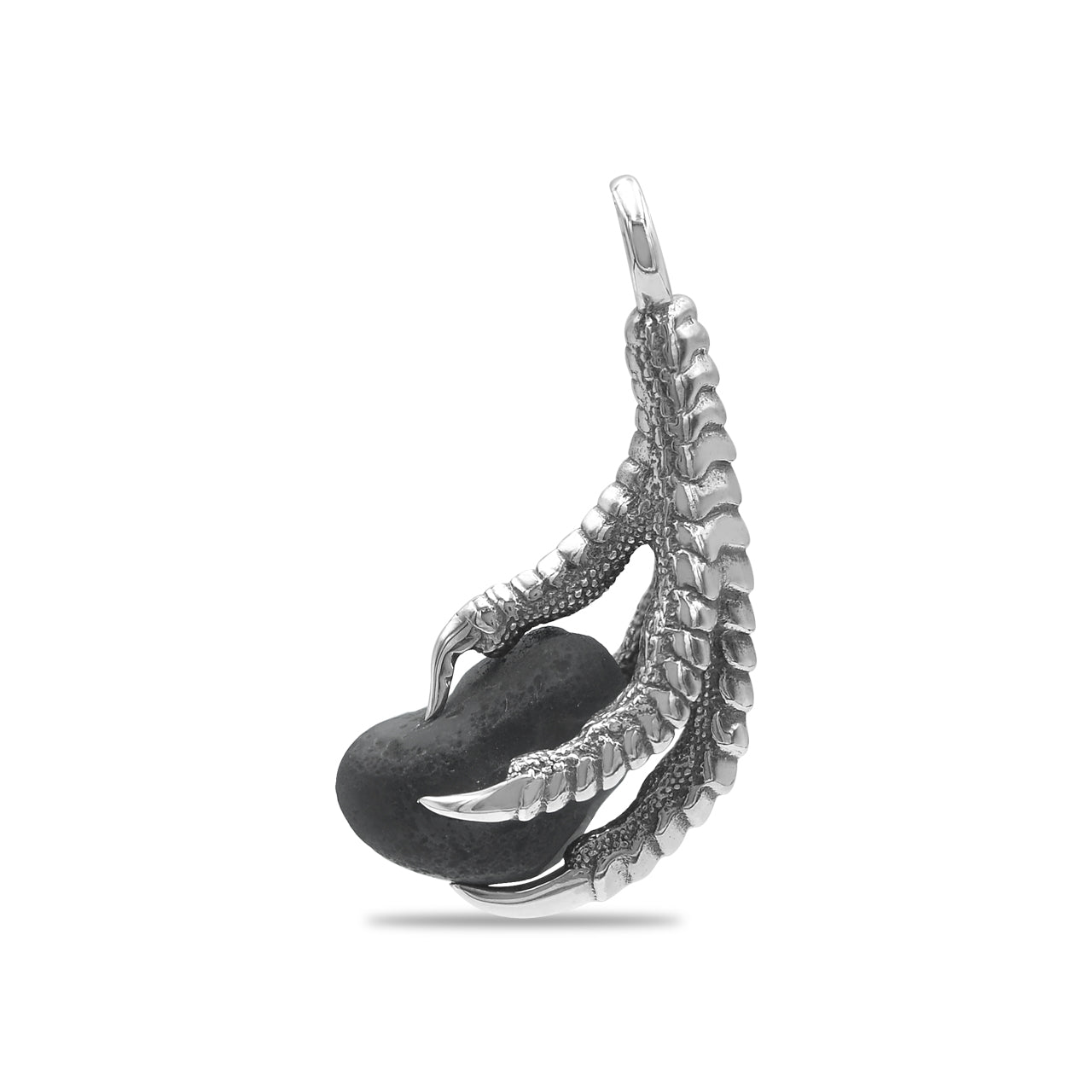 Starborn Gemstone Eagle Claw Pendant in Sterling Silver