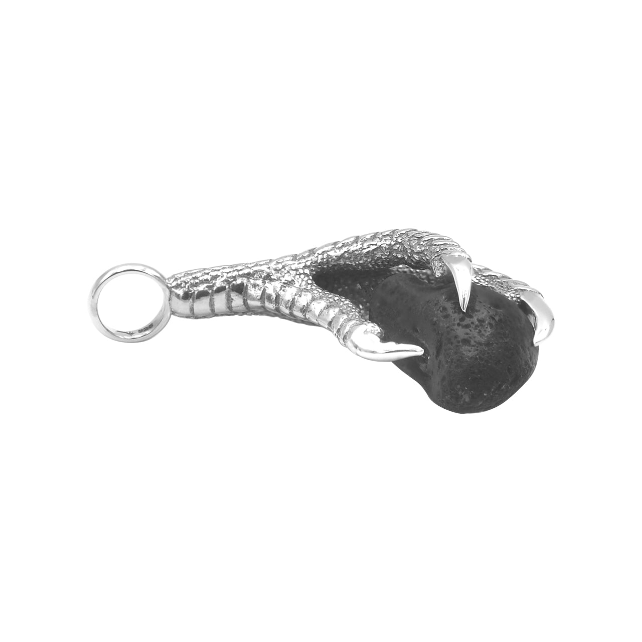 Starborn Gemstone Eagle Claw Pendant in Sterling Silver