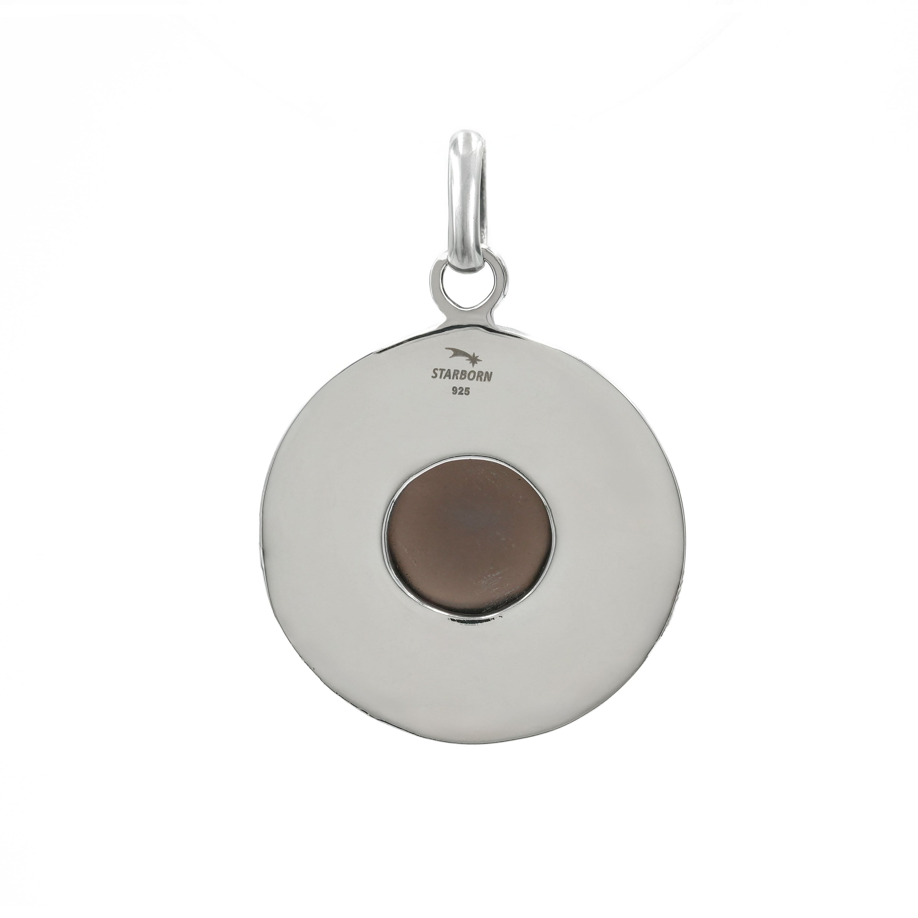 Starborn Saffordite Moon Phases Pendant in Sterling Silver