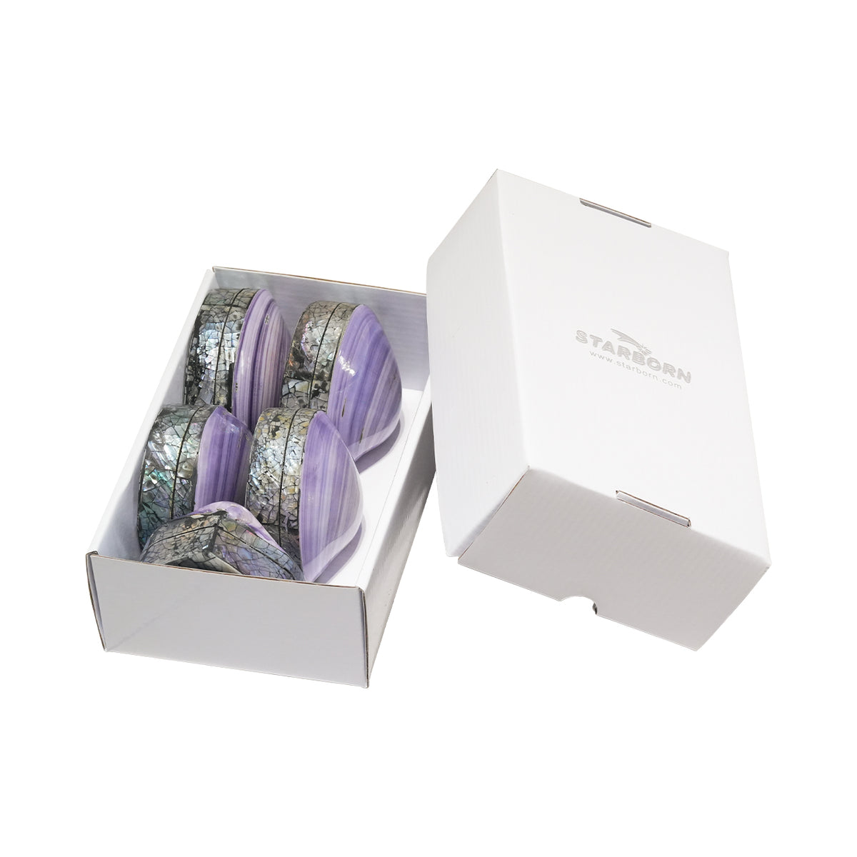 Starborn Prehnit Handschmeichler flach 350g - 6 Stück