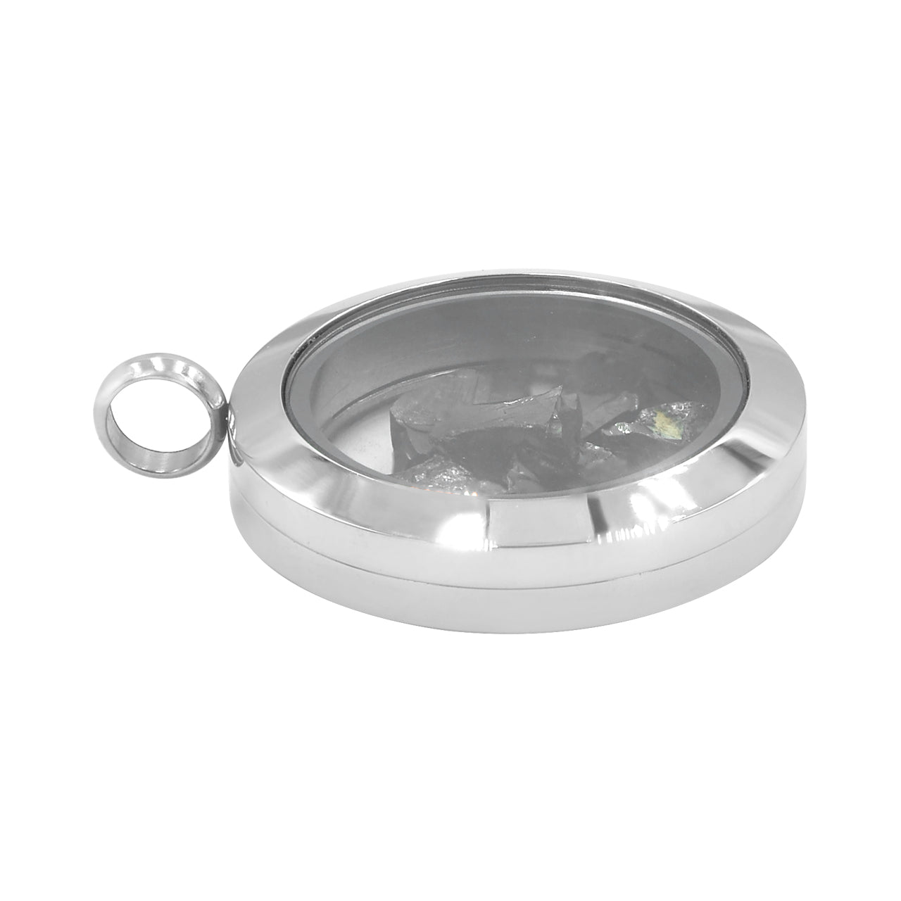 Starborn Elite Shungite Window Pendant Necklace in Stainless Steel