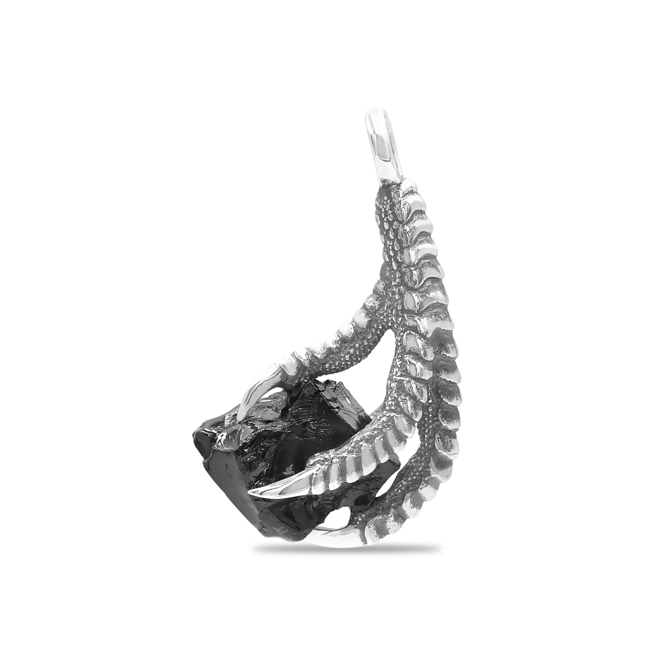 Starborn Gemstone Eagle Claw Pendant in Sterling Silver