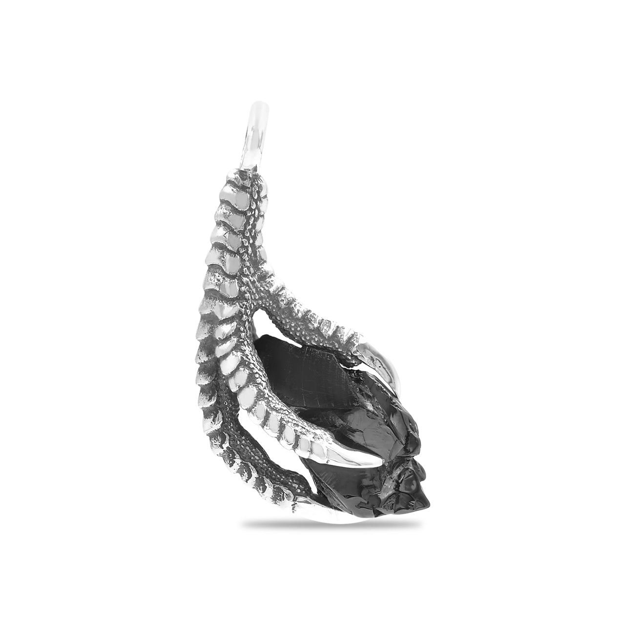 Starborn Gemstone Eagle Claw Pendant in Sterling Silver