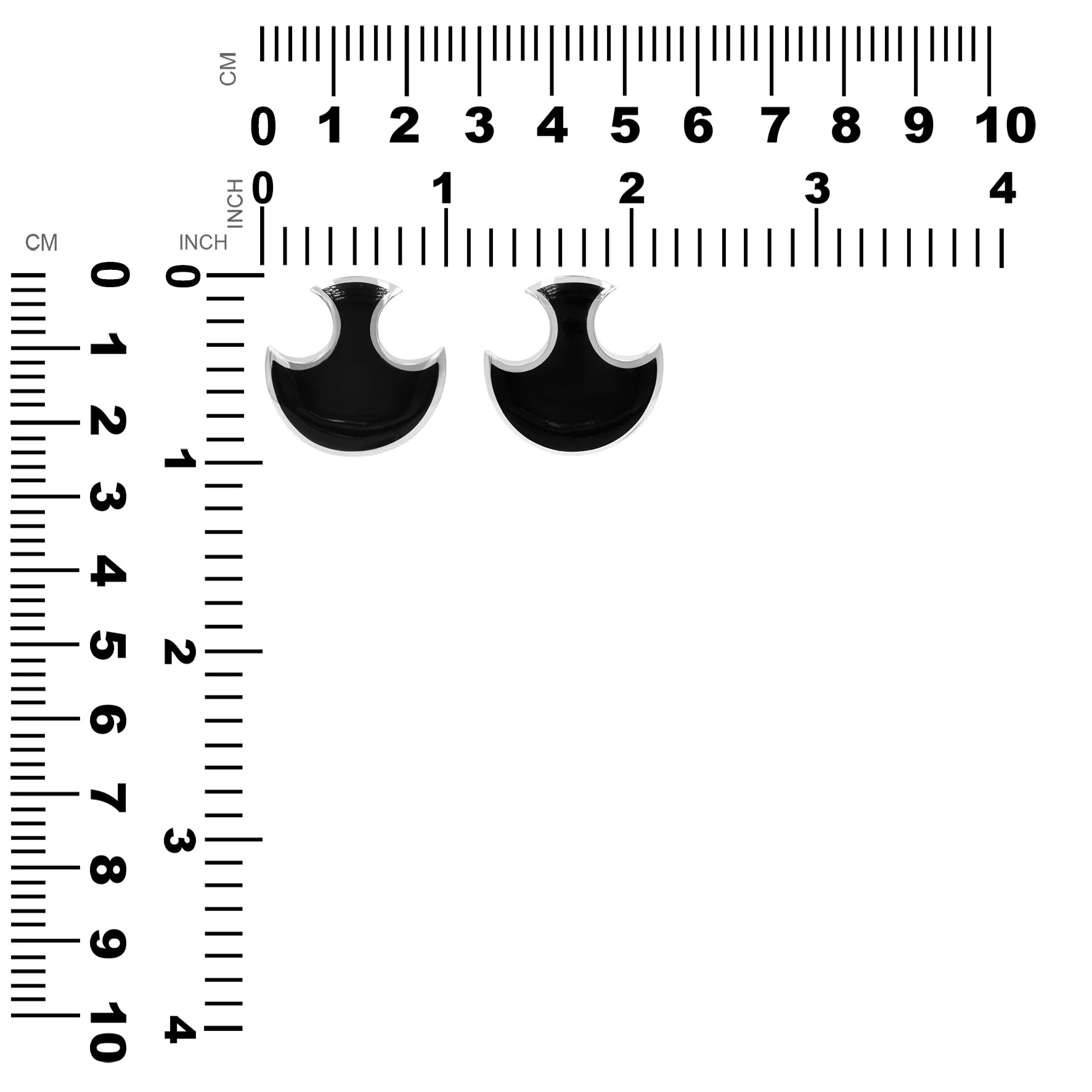 Starborn Shungite Battle Axe Head Pendant in Sterling Silver