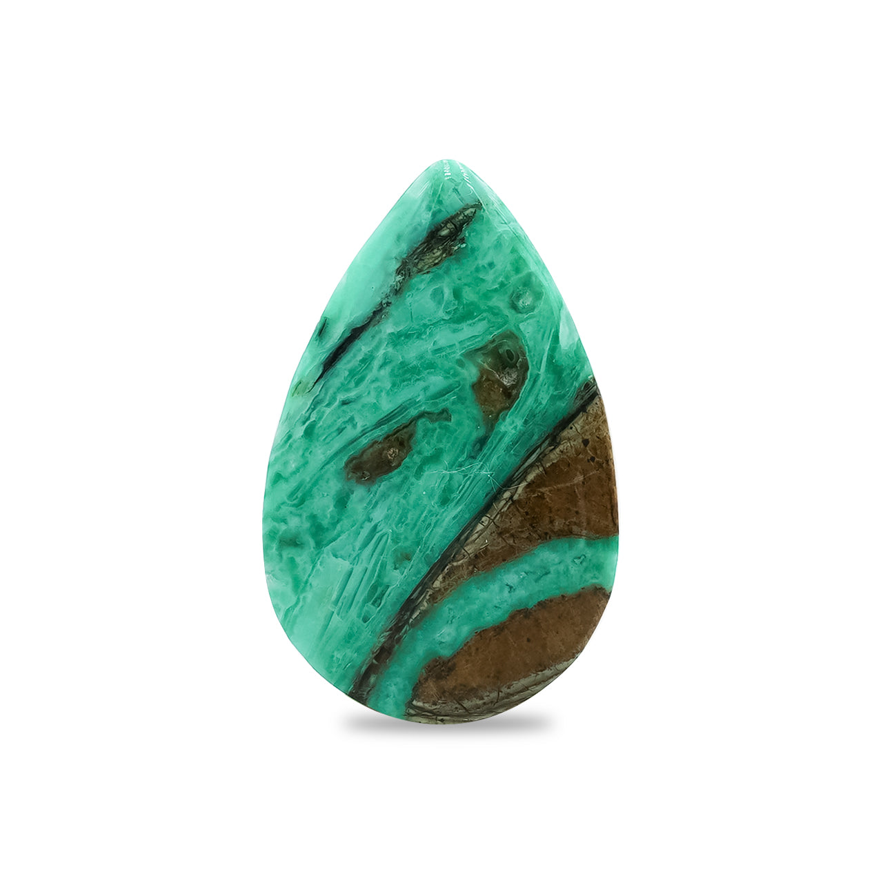 Starborn Smithsonite Pear Cabochon 25 mm Tall - 1 piece