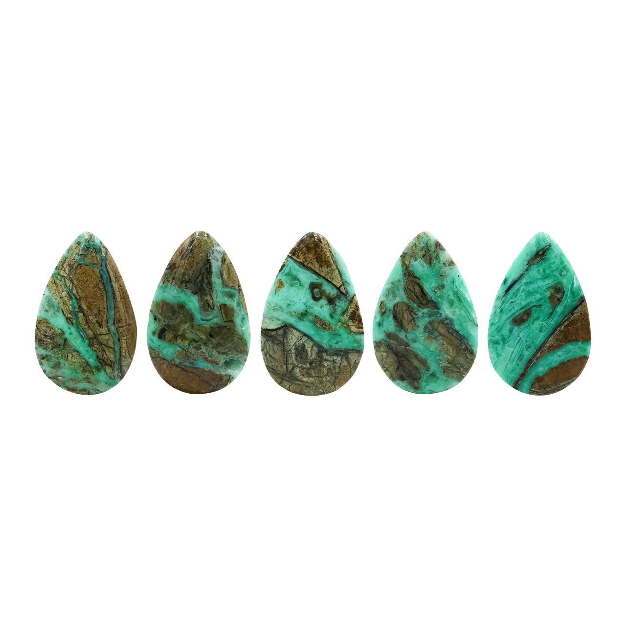 Starborn Smithsonite Pear Cabochon 25 mm Tall - 1 piece