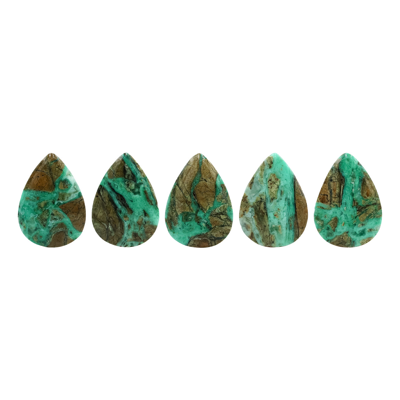Starborn Smithsonite Pear Cabochon 25 mm Tall - 1 piece