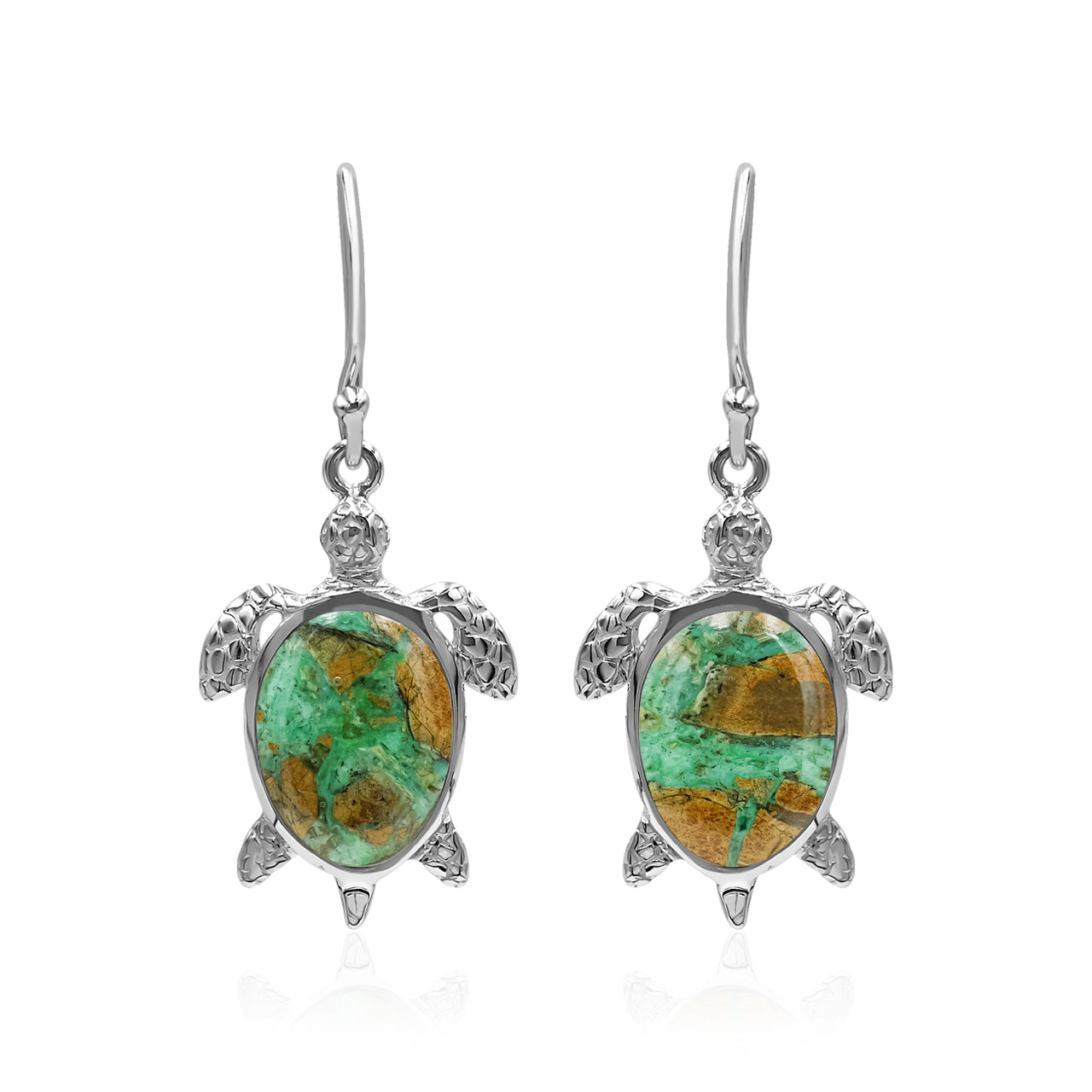 Starborn Turtle Earrings in Sterling Silver